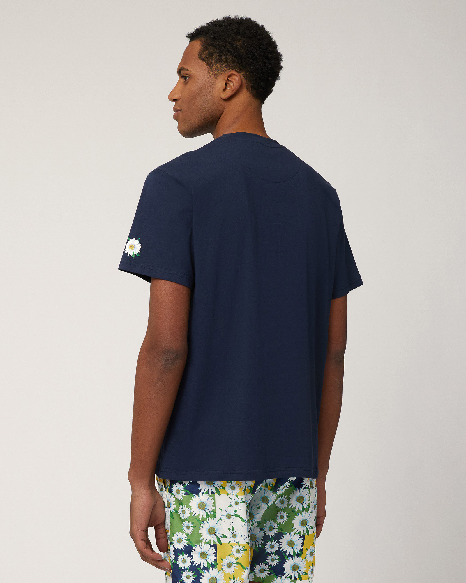 Pima Cotton T-Shirt, Navy Blue, large image number 1