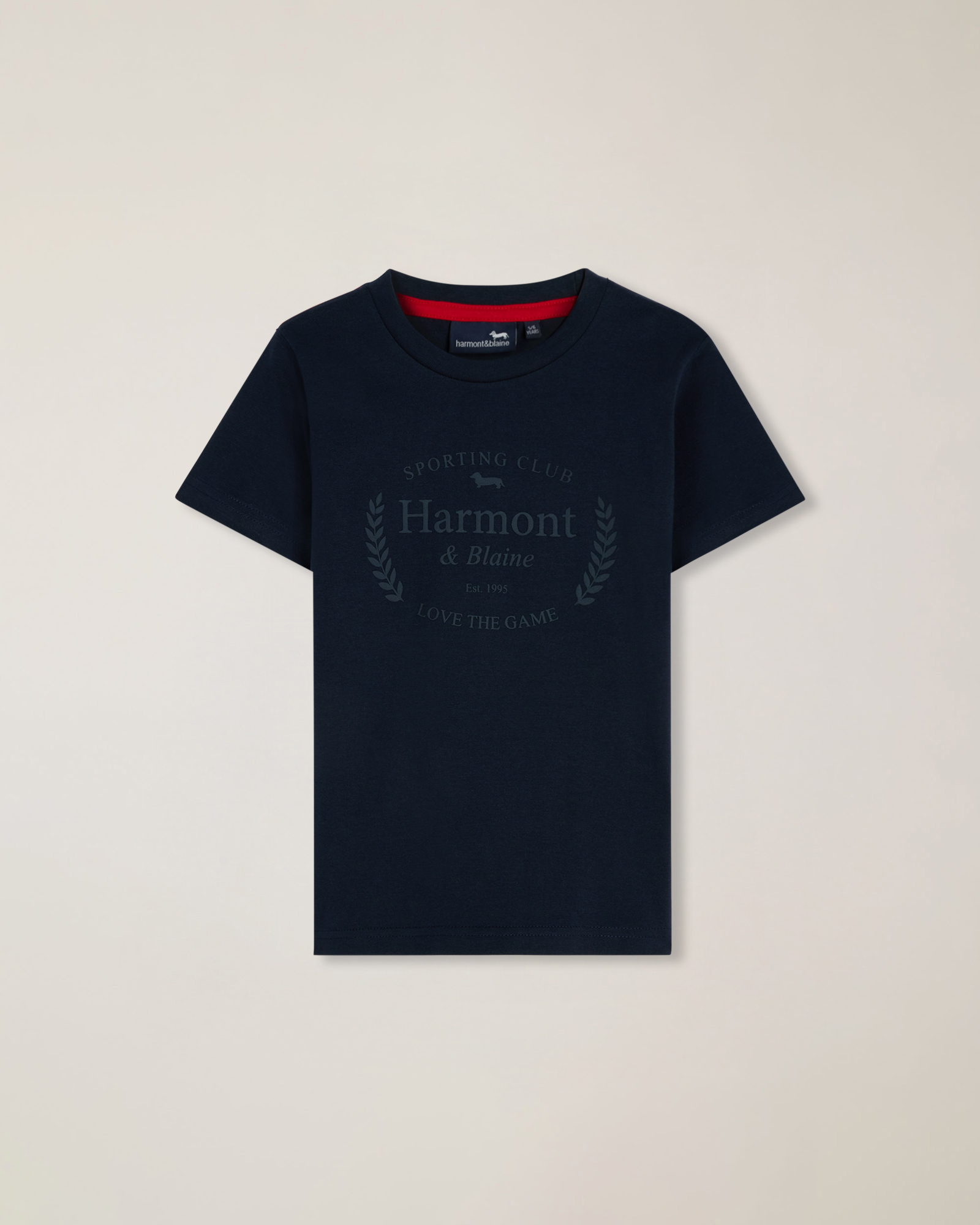 T-shirt jersey stampa logo tono su tono, Blu, Taglia: 2Y