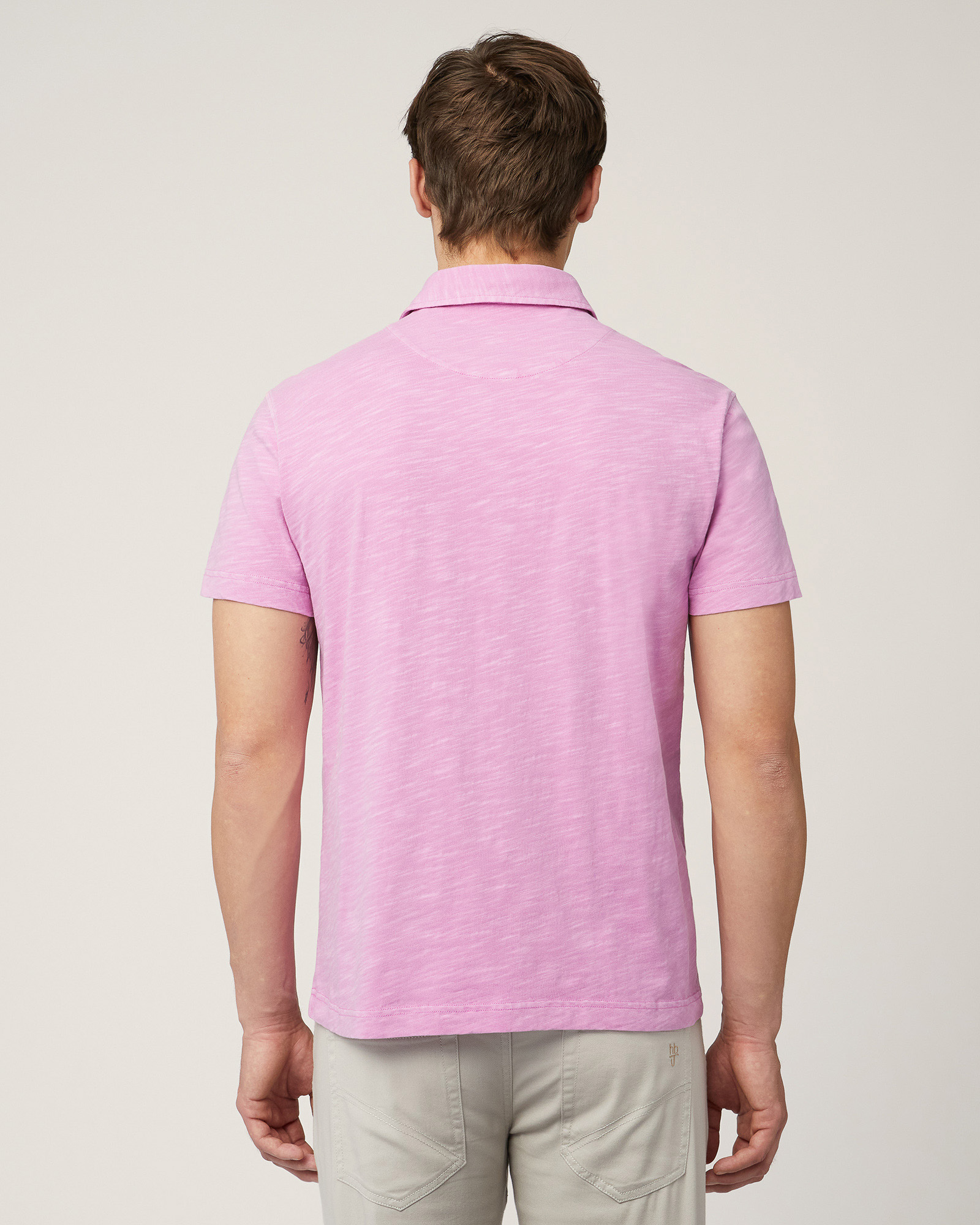 Polo In Cotone Tinto In Capo, Rosa, large image number 1