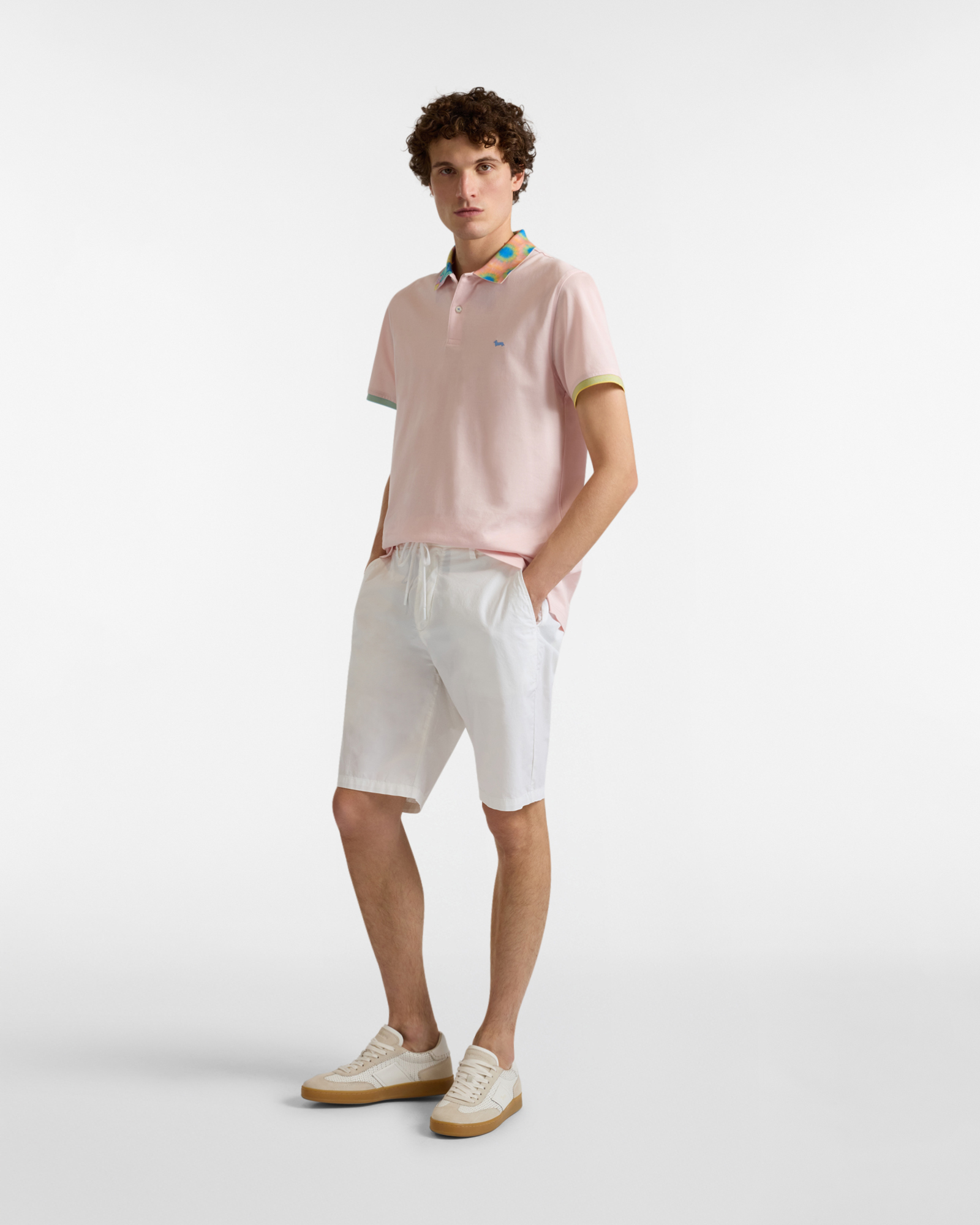 Polo shirt with printed collar, Red, large image number 3
