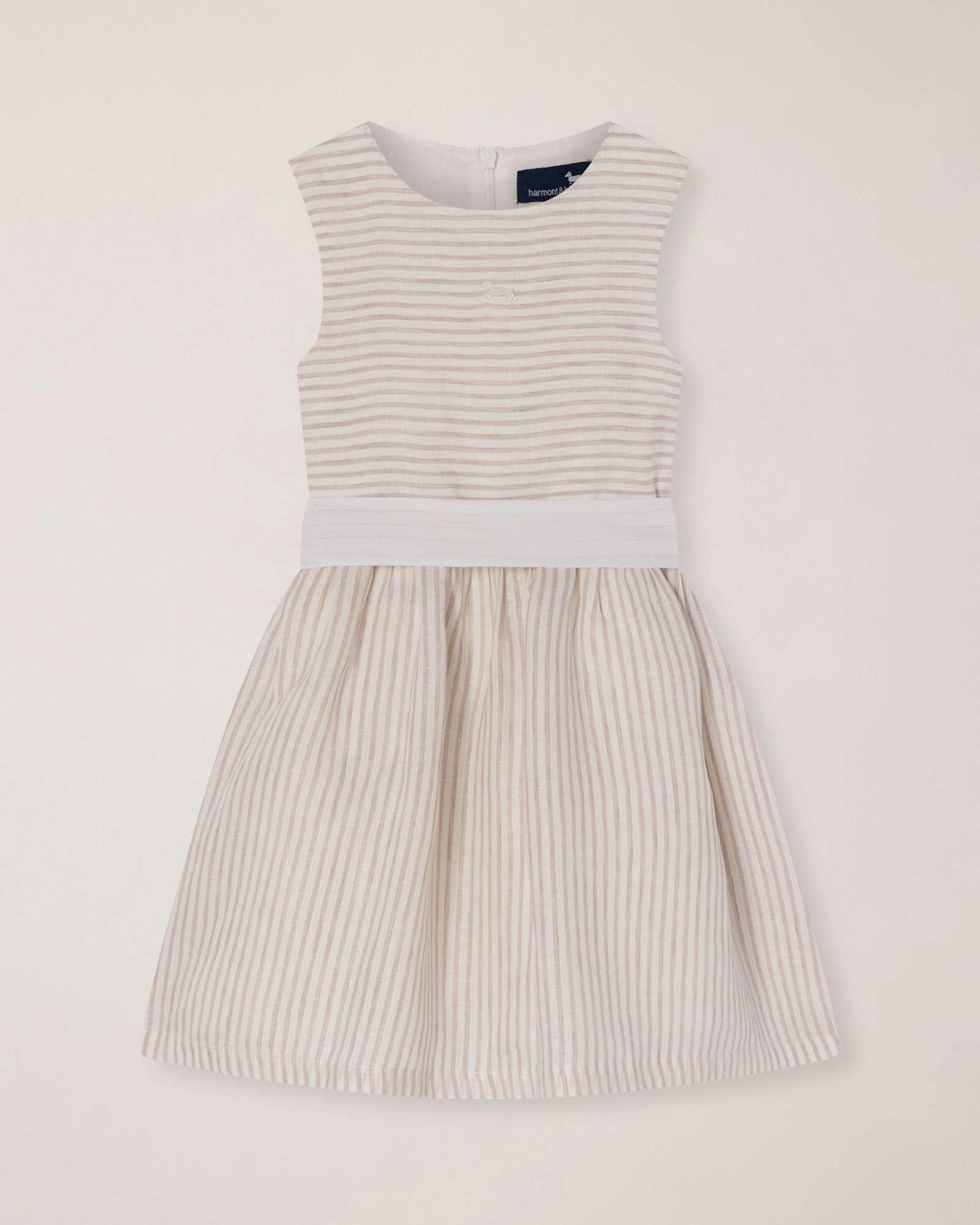 Linen dress with belt