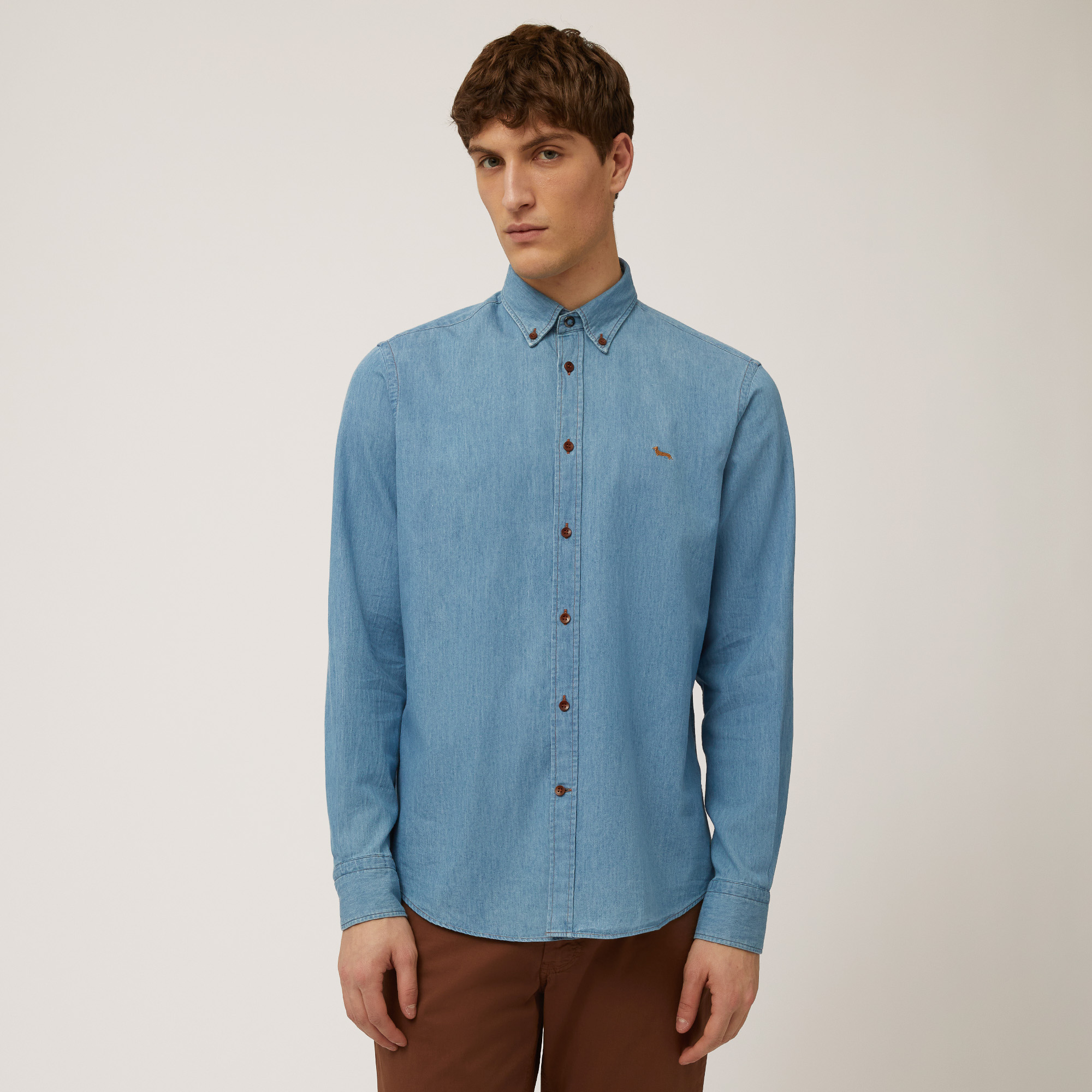 Camicia Regular Con Bassotto