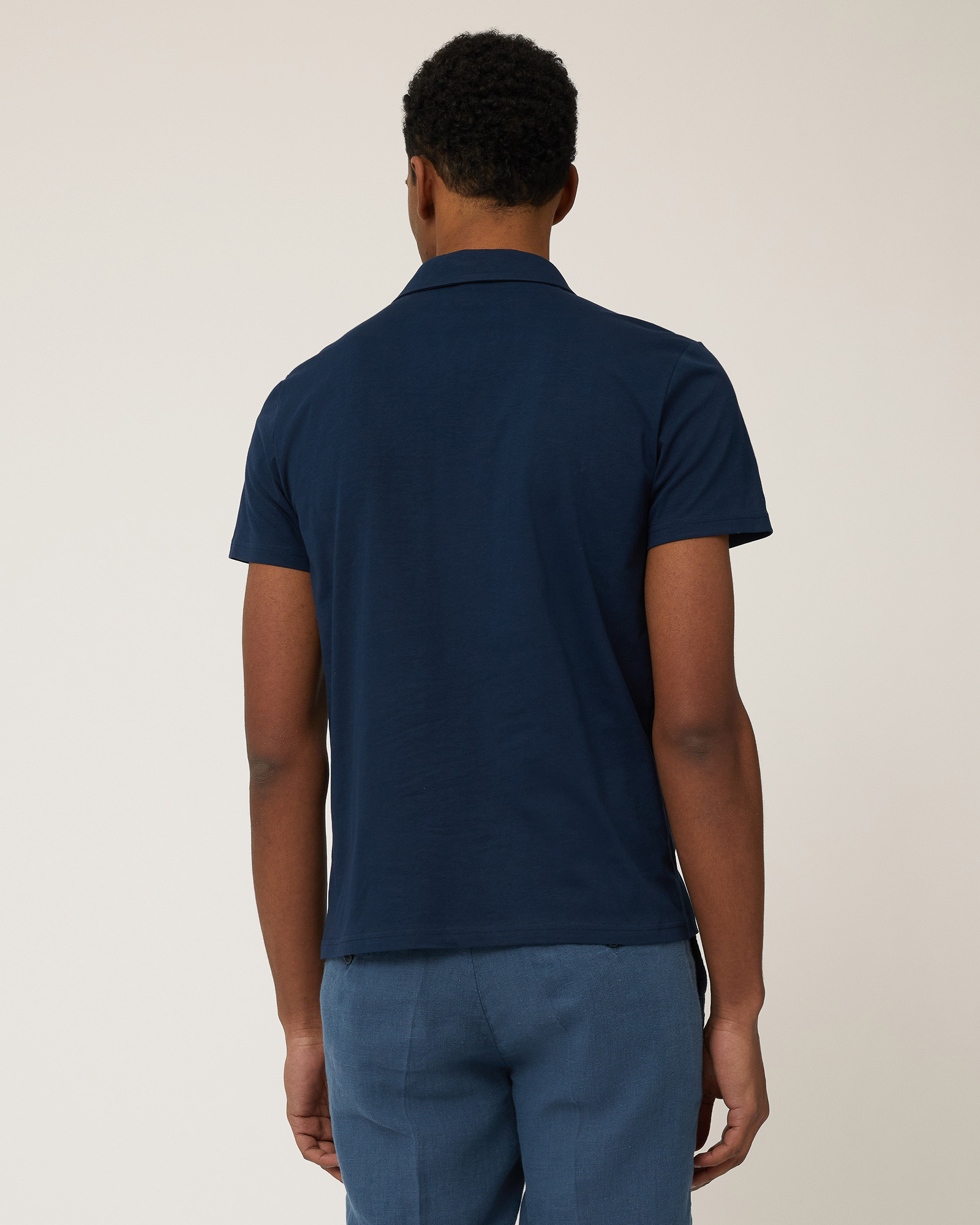 Poloshirt aus Jersey mit Brusttasche, Marineblau, large image number 1