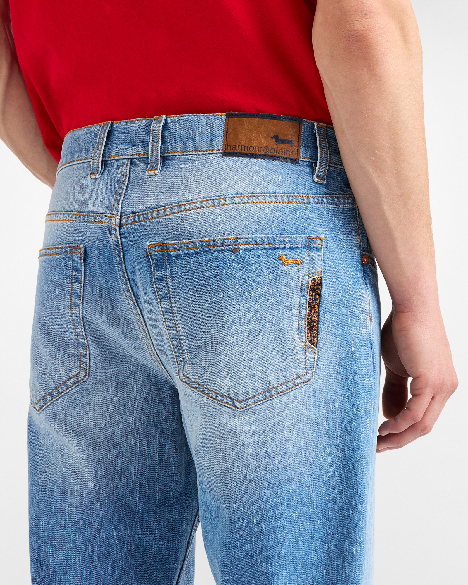 Denim Cinque tasche ColorFive, Blu Denim, large image number 2