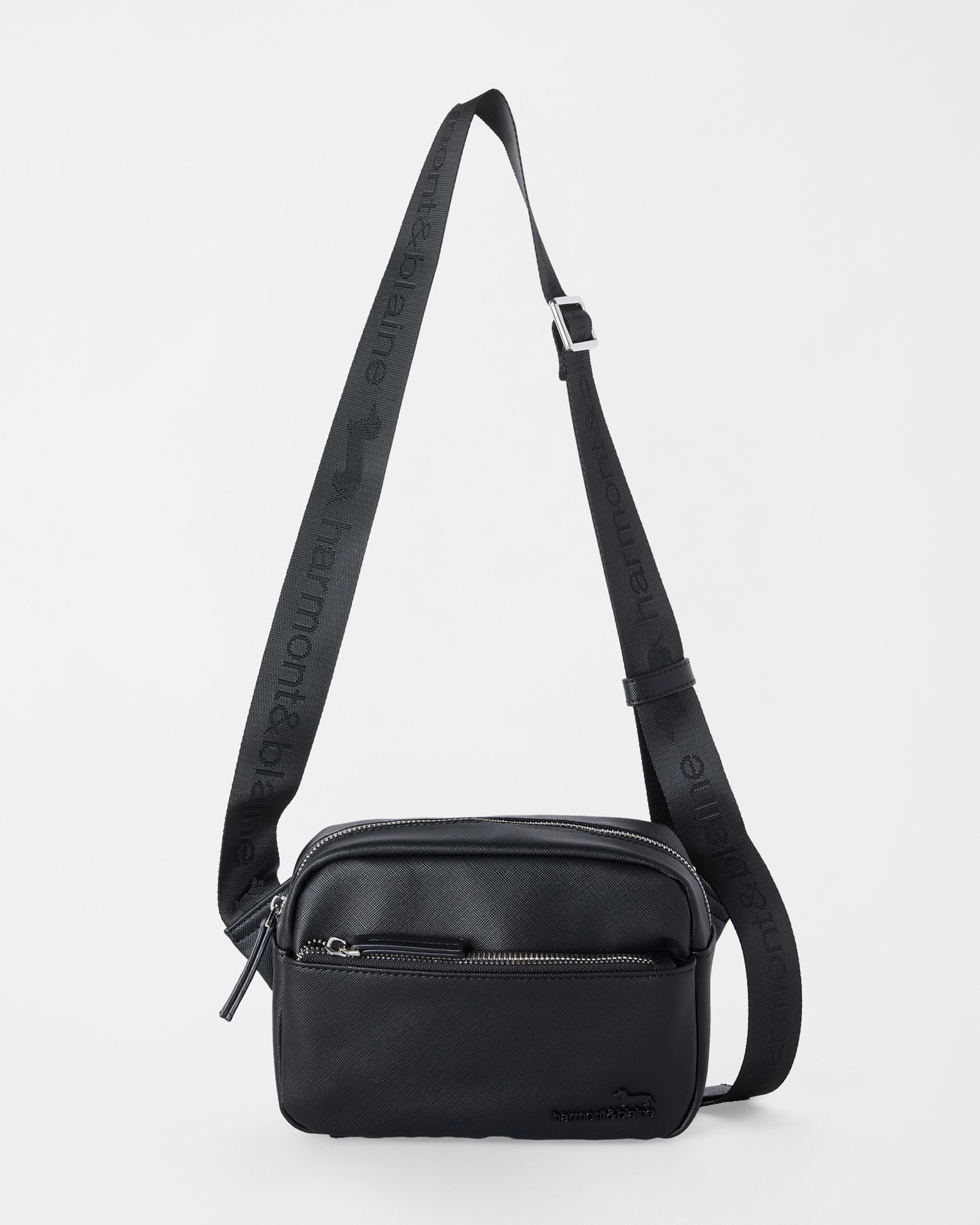 Men's Saffiano-style sling bag
