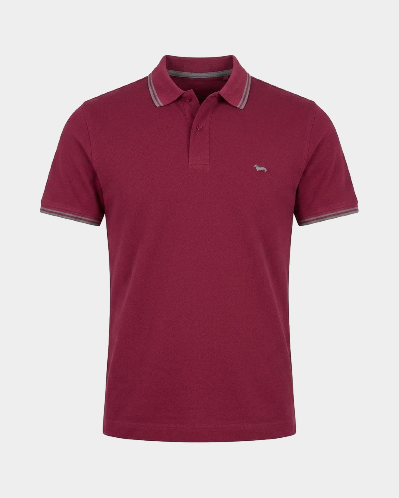 Men's short-sleeve 100% pure cotton piqu&eacute; polo shirt, INDIAN ROSE, large