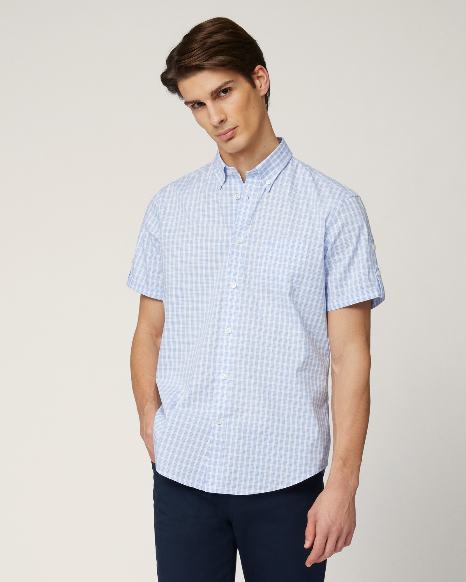 Check Short-Sleeved Shirt