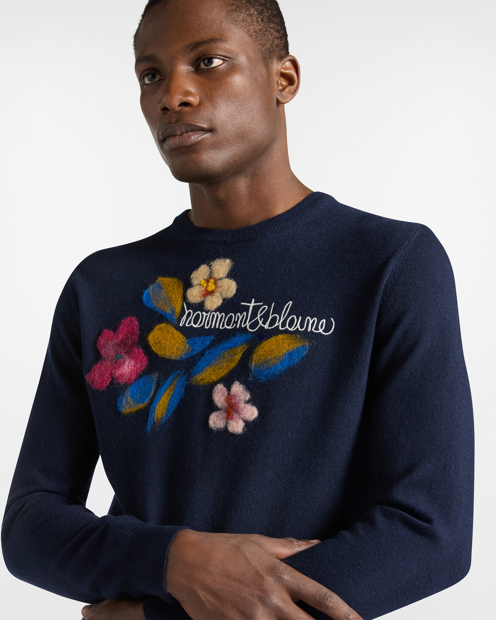 Pullover Progetto Capsule Artigianalità a colori, Blu Navy, large image number 2