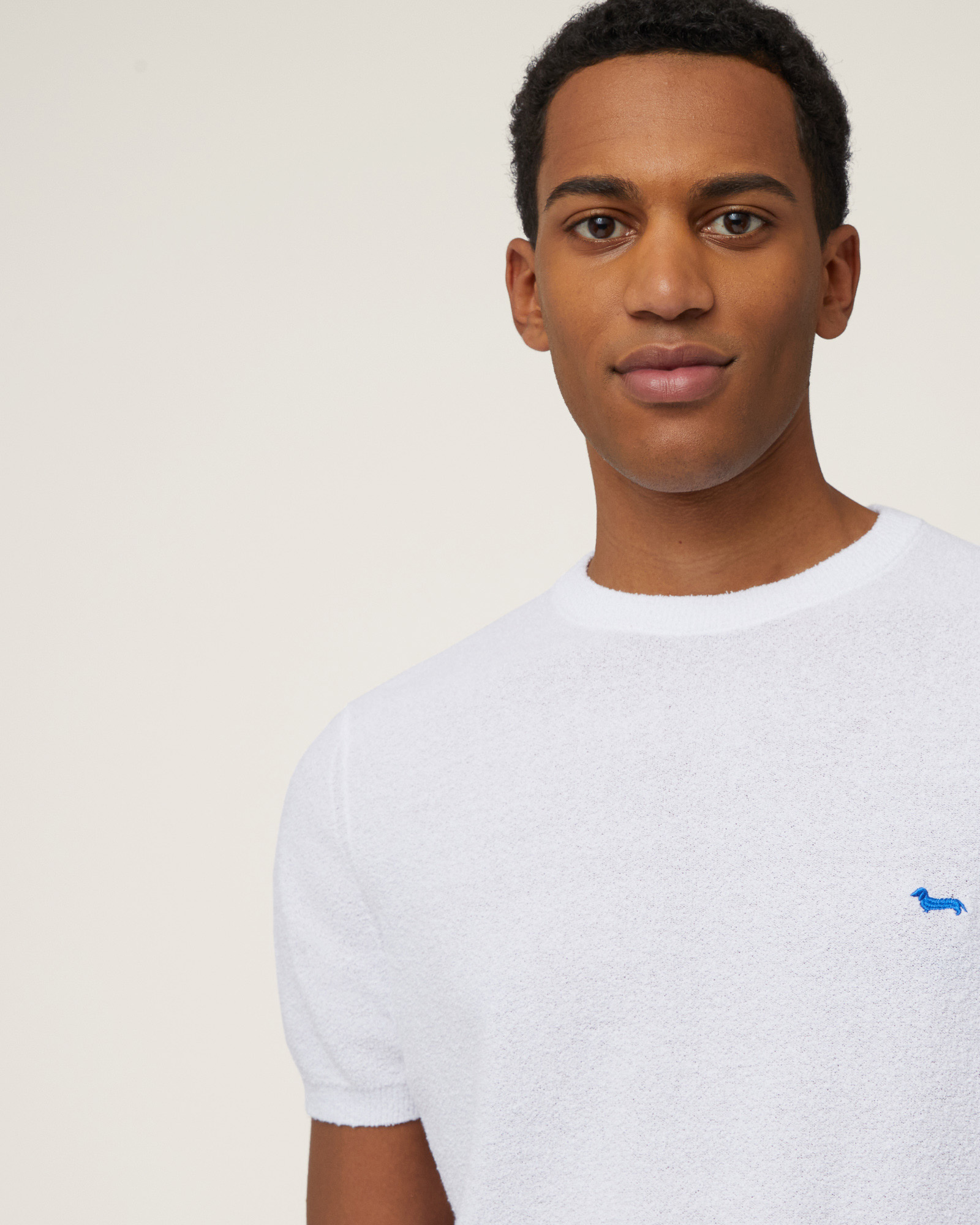 Terry T-Shirt with Dachshund, White, large image number 2
