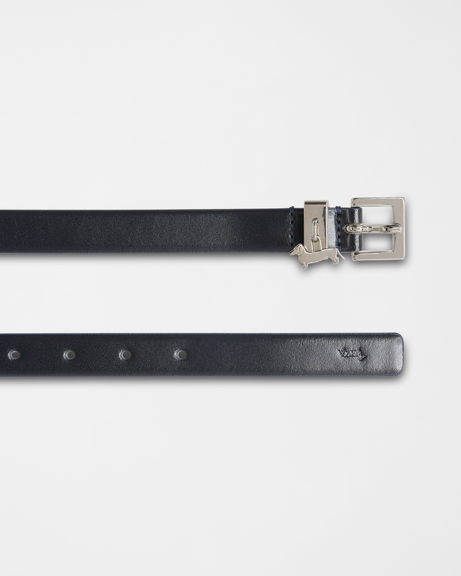 Cintura In Pelle Con Charm Bassotto