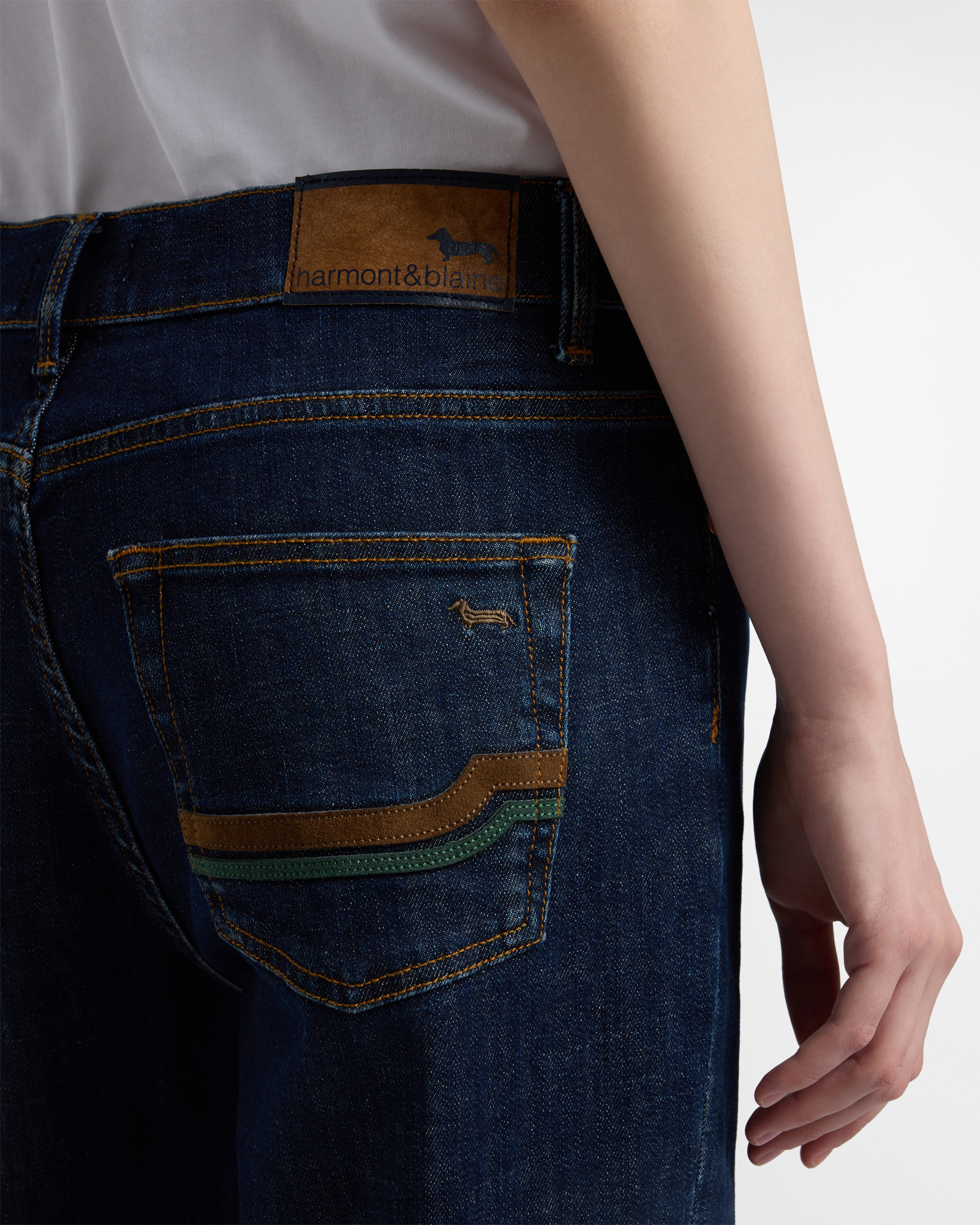 Women&rsquo;s &ldquo;Wave&rdquo; regular-fit high-waisted pants, Denim Blue, large image number 2