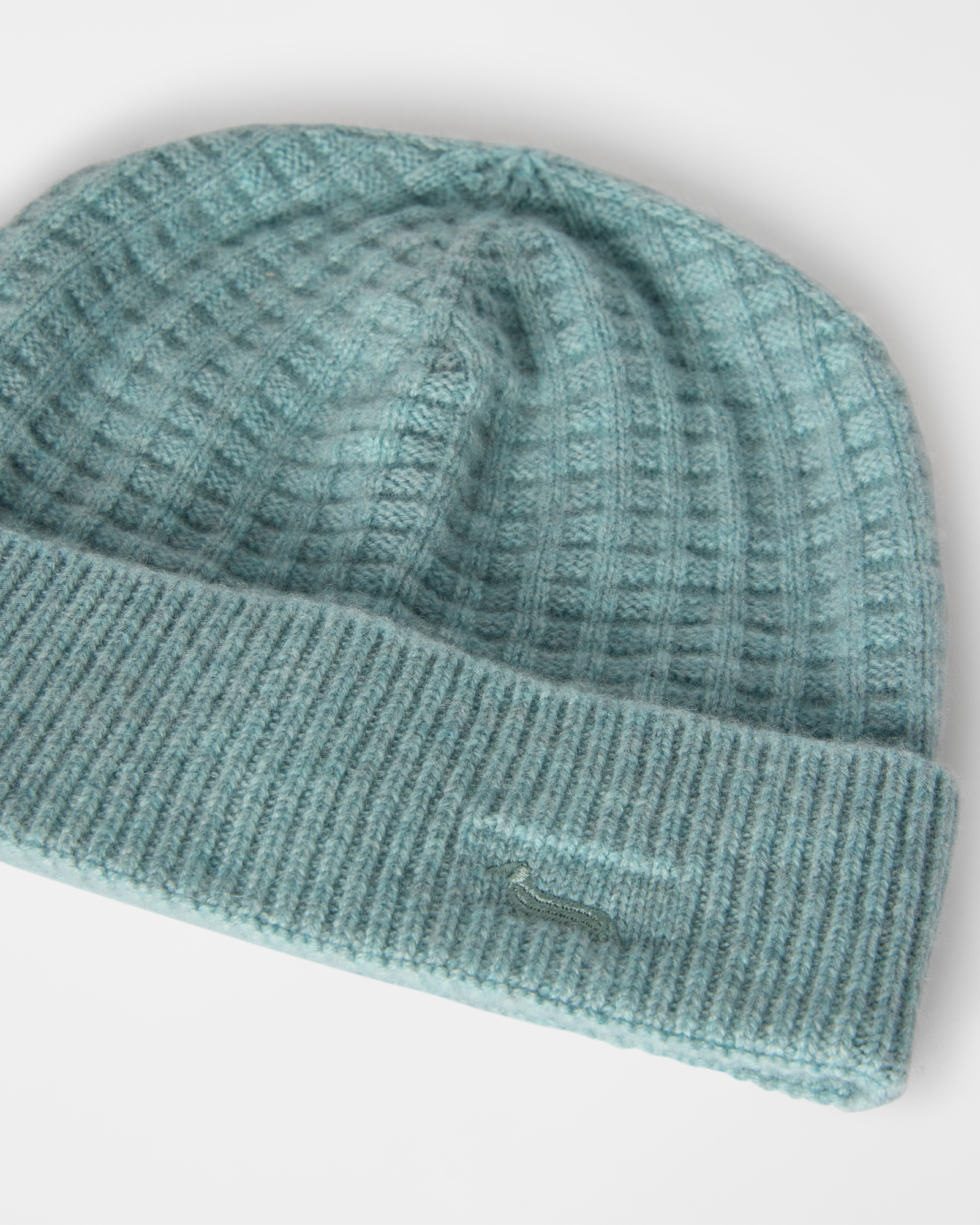 Men&rsquo;s pure cashmere knitted beanie, LIGHT BLUE, large