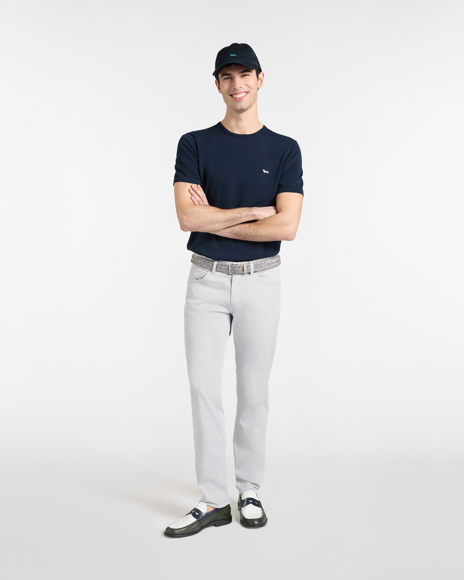Narrow-fit five-pocket trousers, Gray, large image number 3