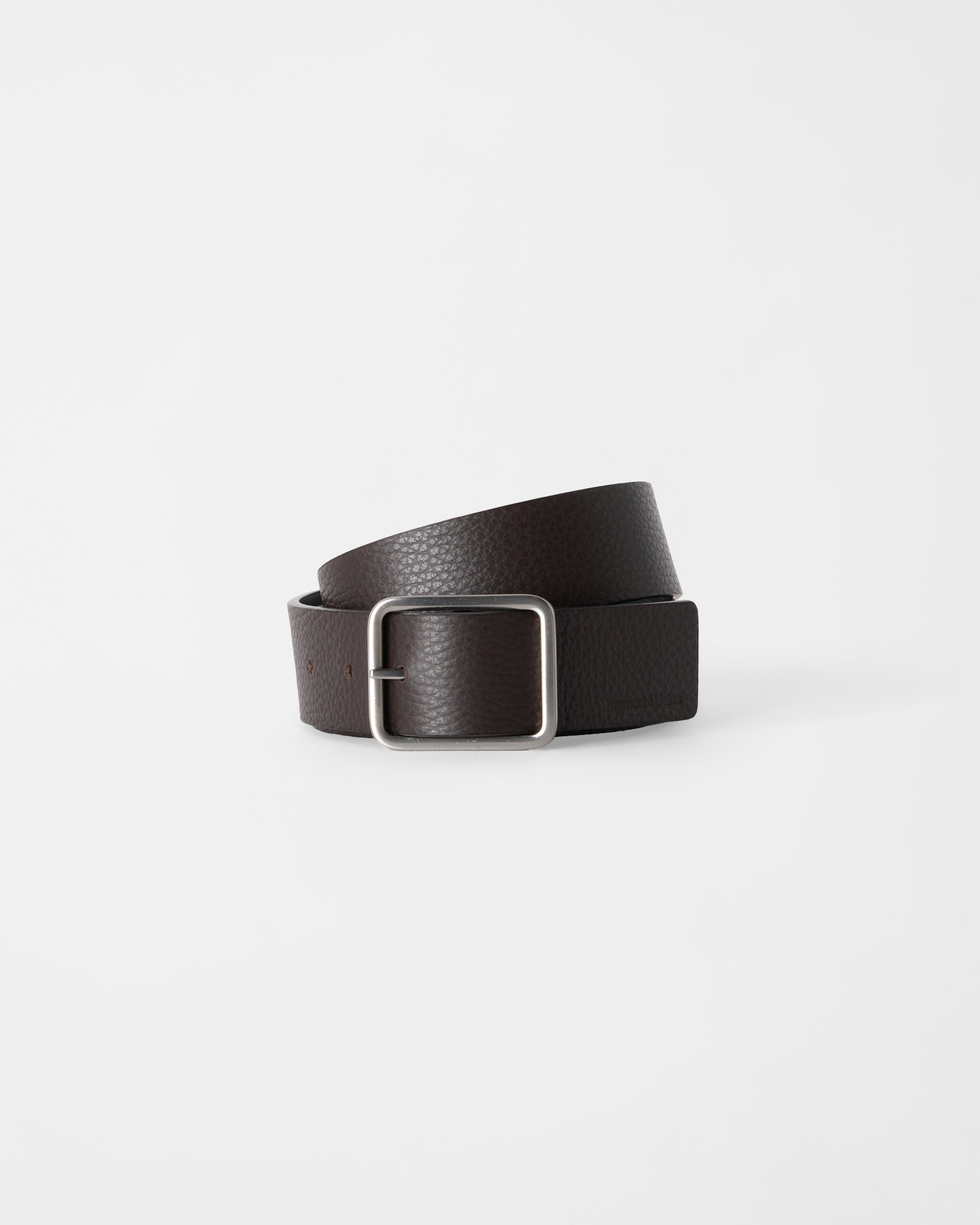 Men's brown genuine leather belt