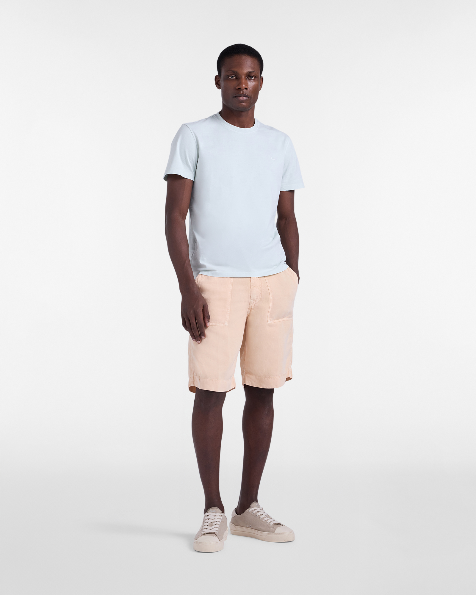 Men's Earth Dye capsule Bermuda shorts with fatigue pocket, Orange, large image number 3