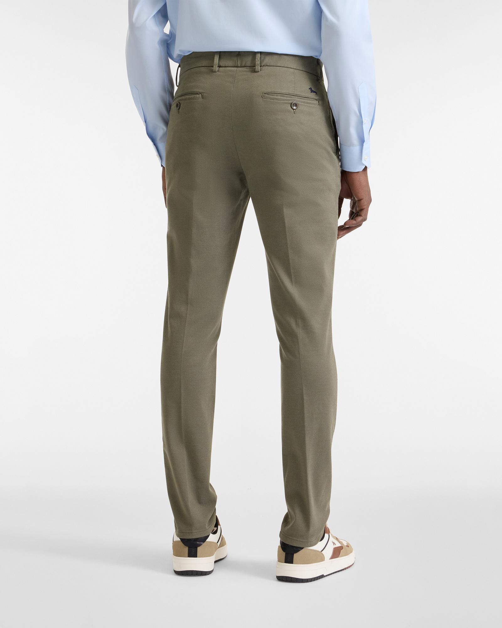 Chino Trousers in Gabardine, Military Green, large image number 1