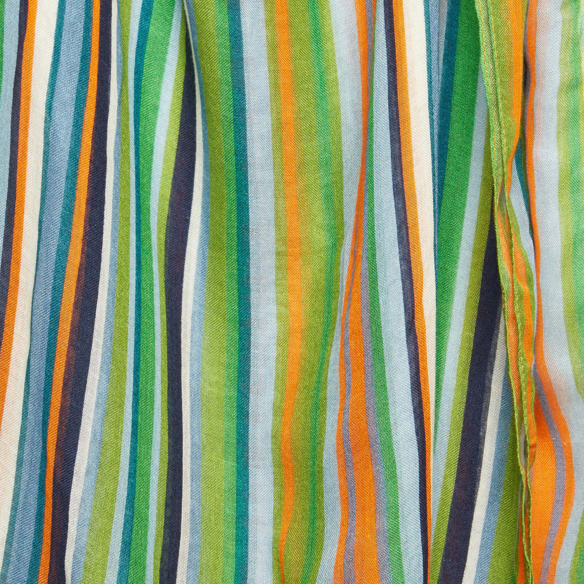 Scarf with Striped Print