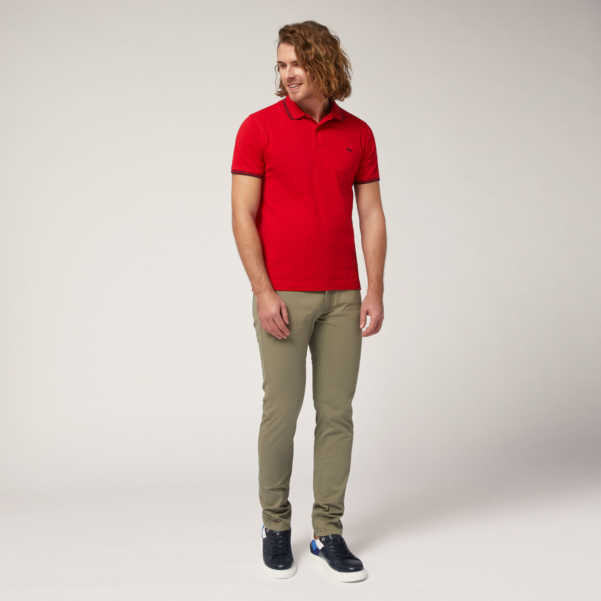 Poloshirt mit Kontrastfarben, Rot, large image number 3