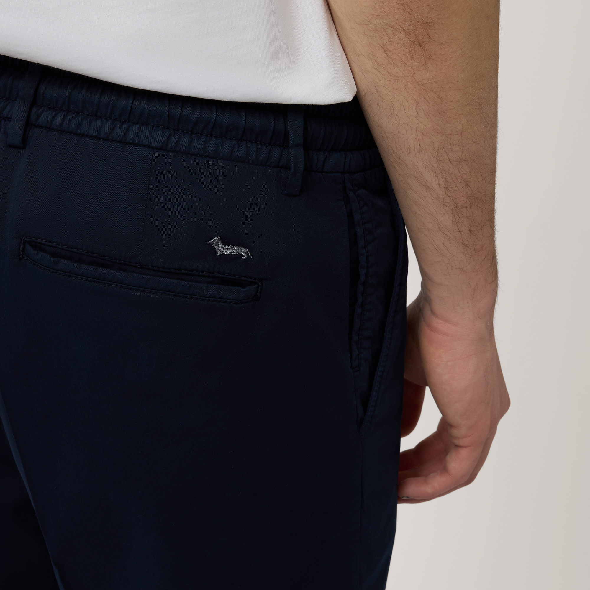 Bermudas de algodón con cordón, Marino, large image number 2