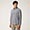 Organic Cotton Shirt With Contrasting Inner Detail, Blue, swatch
