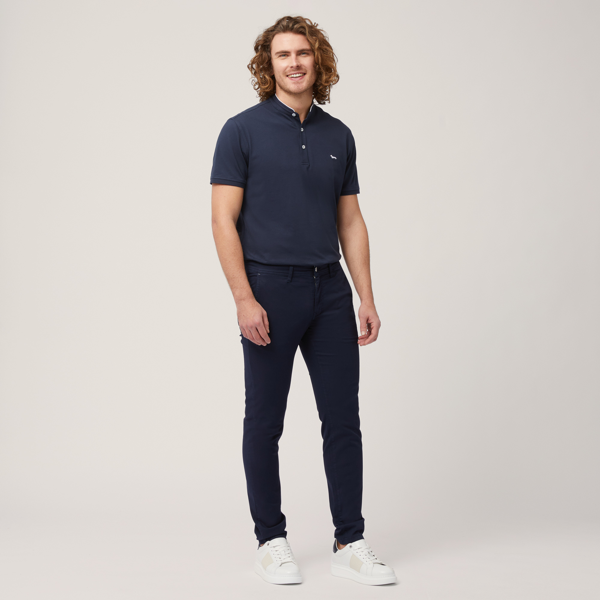 Pantaloni Colorfive, Blu Navy, large image number 3