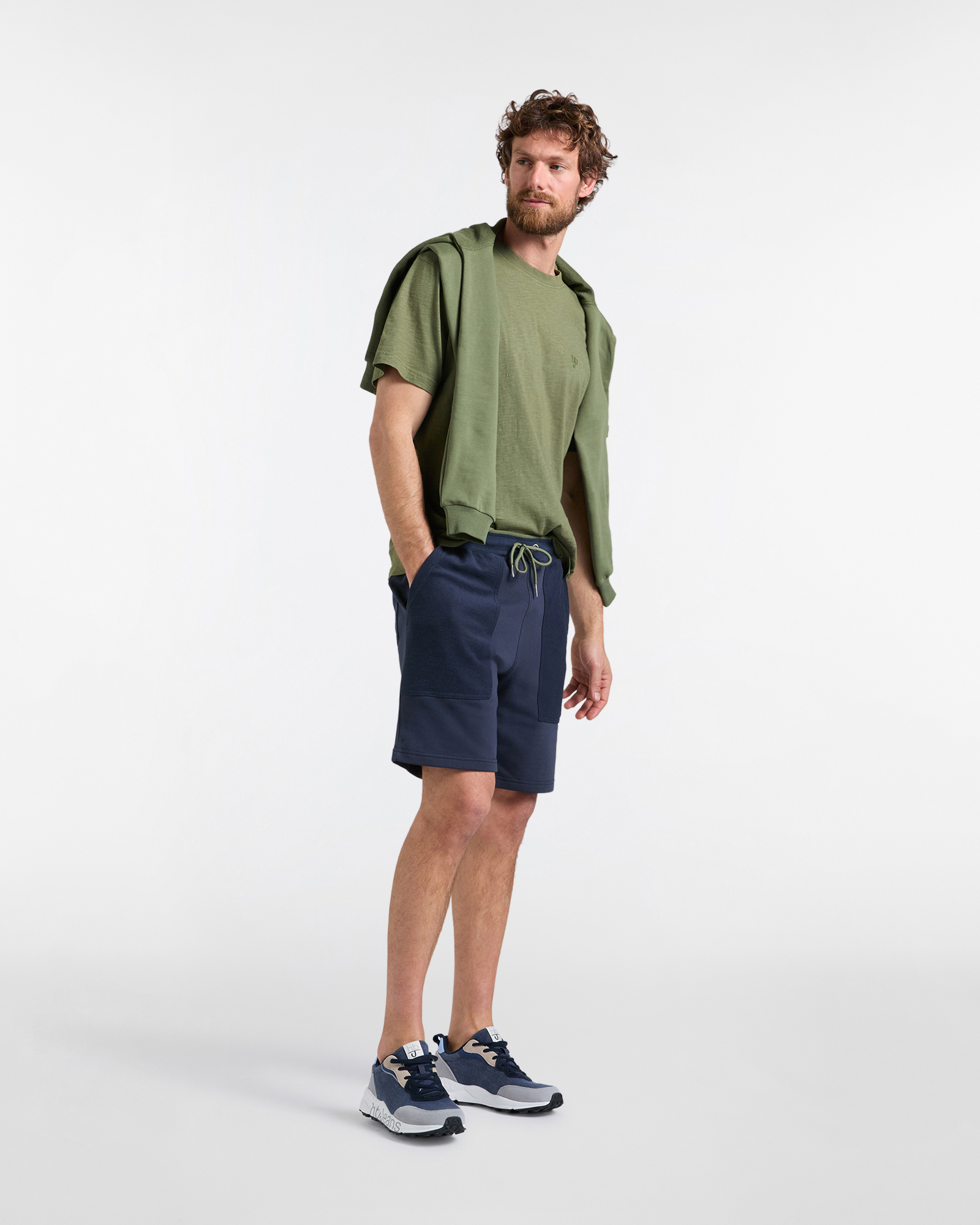 Bermuda Sportivi Uomo con Tasche, Blu scuro, large image number 3