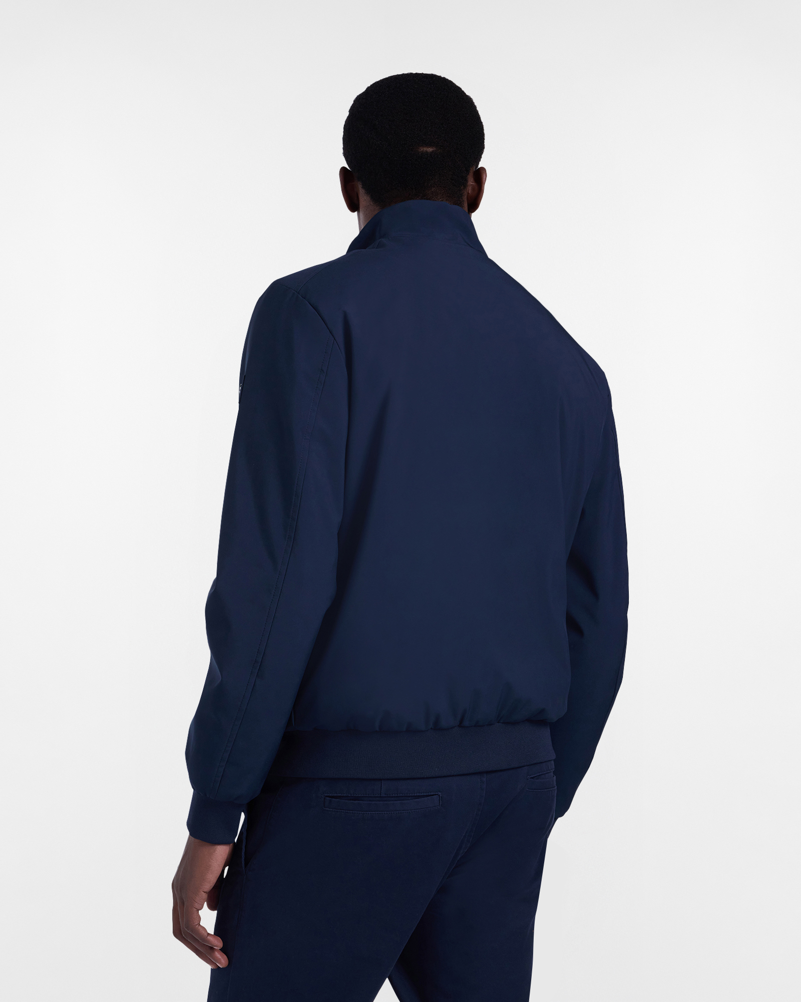 Soft Shell Jacket with Stand-Up Collar and Utility Pockets, Dark Blue, large image number 1