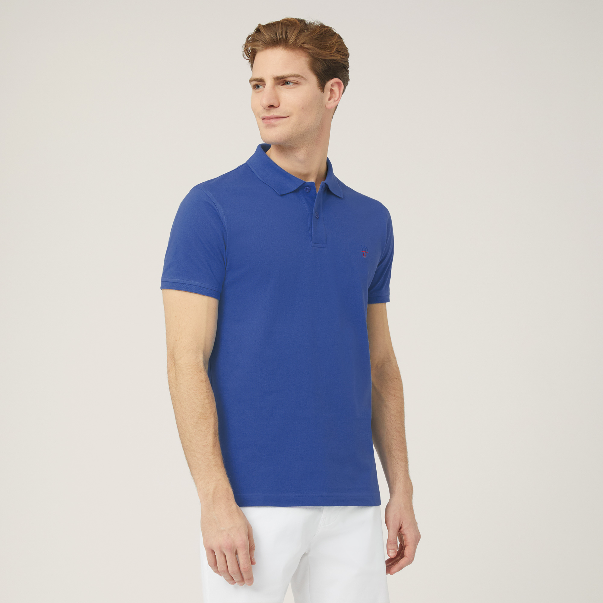 Polo In Cotone, Blu, large image number 0