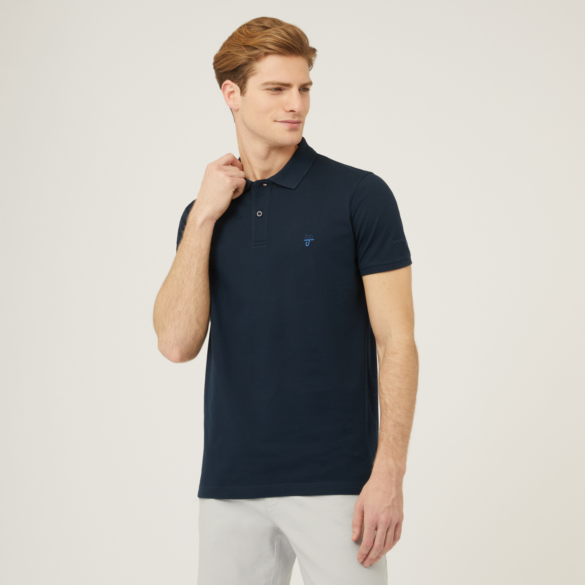 Polo In Cotone, Light Blue, large image number 0