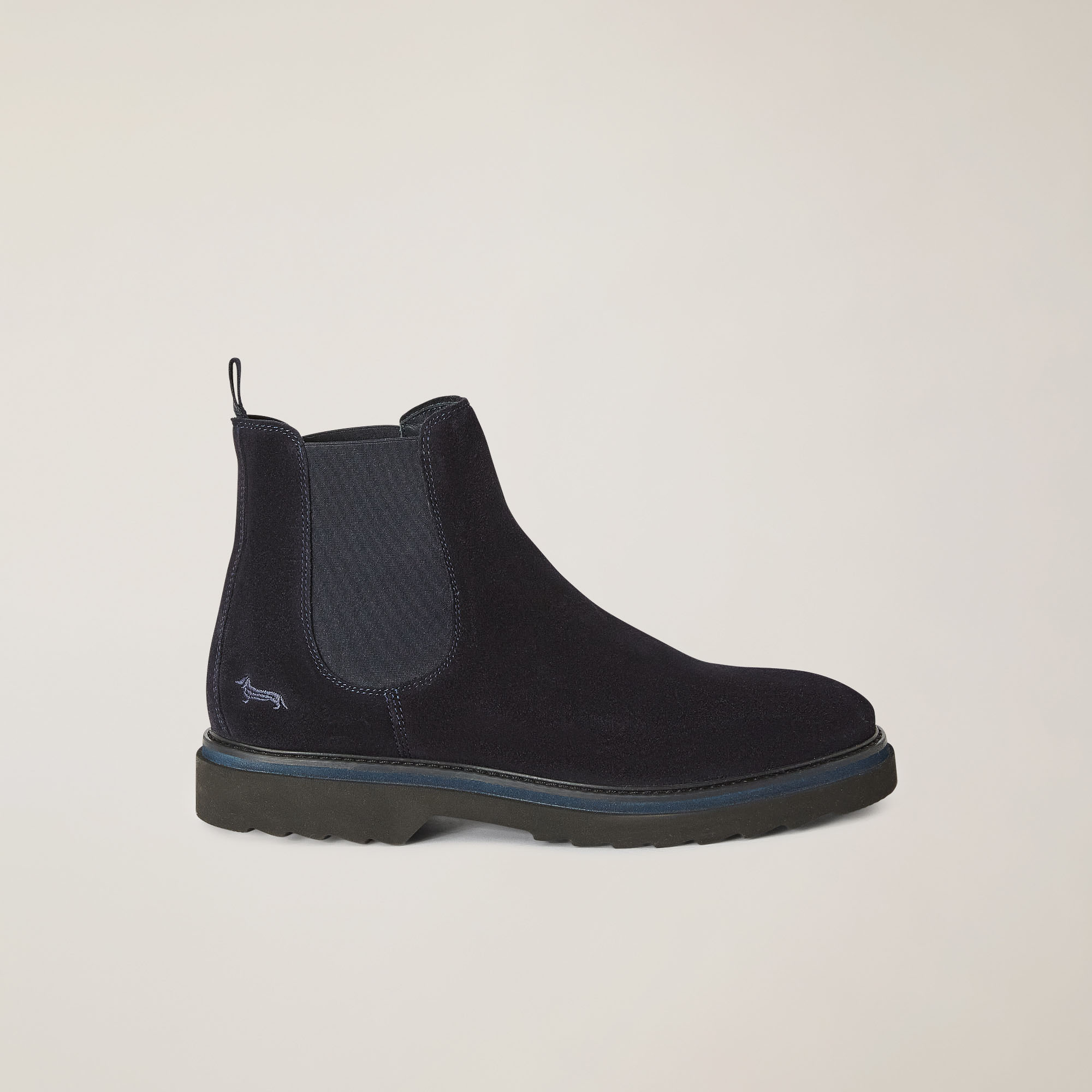 Suede Chelsea Boots, Blue, large image number 0