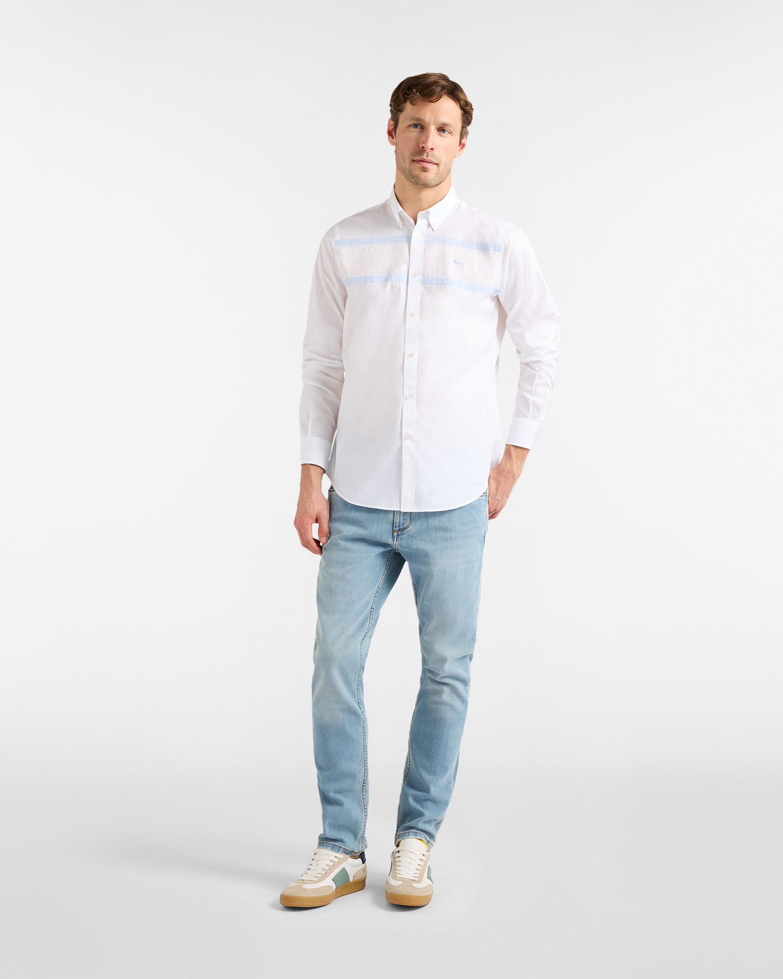 Regular-fit shirt with bands, White, large image number 3