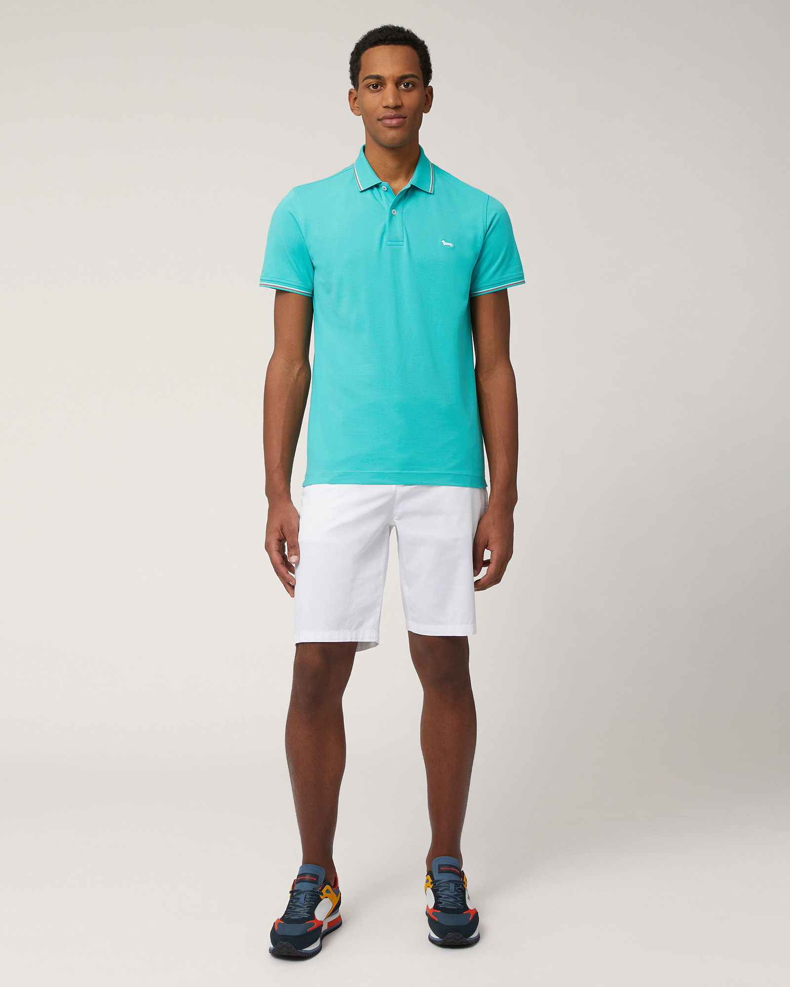 Cotton Bermuda Shorts with Drawstring, White, large image number 3