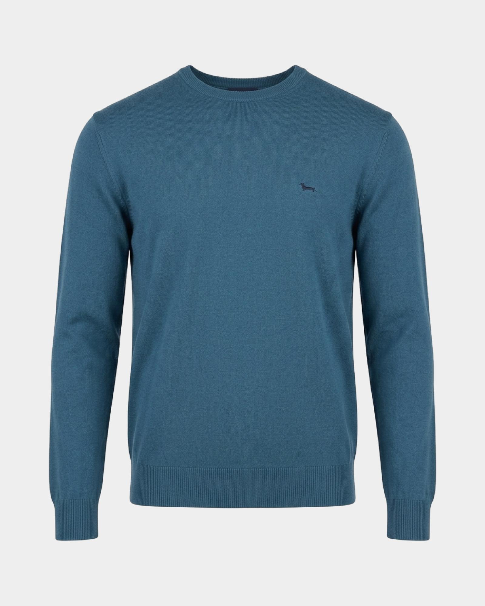 Maglia Uomo in misto lana e cotone  Regular Fit, VERDE OTTANIO, large