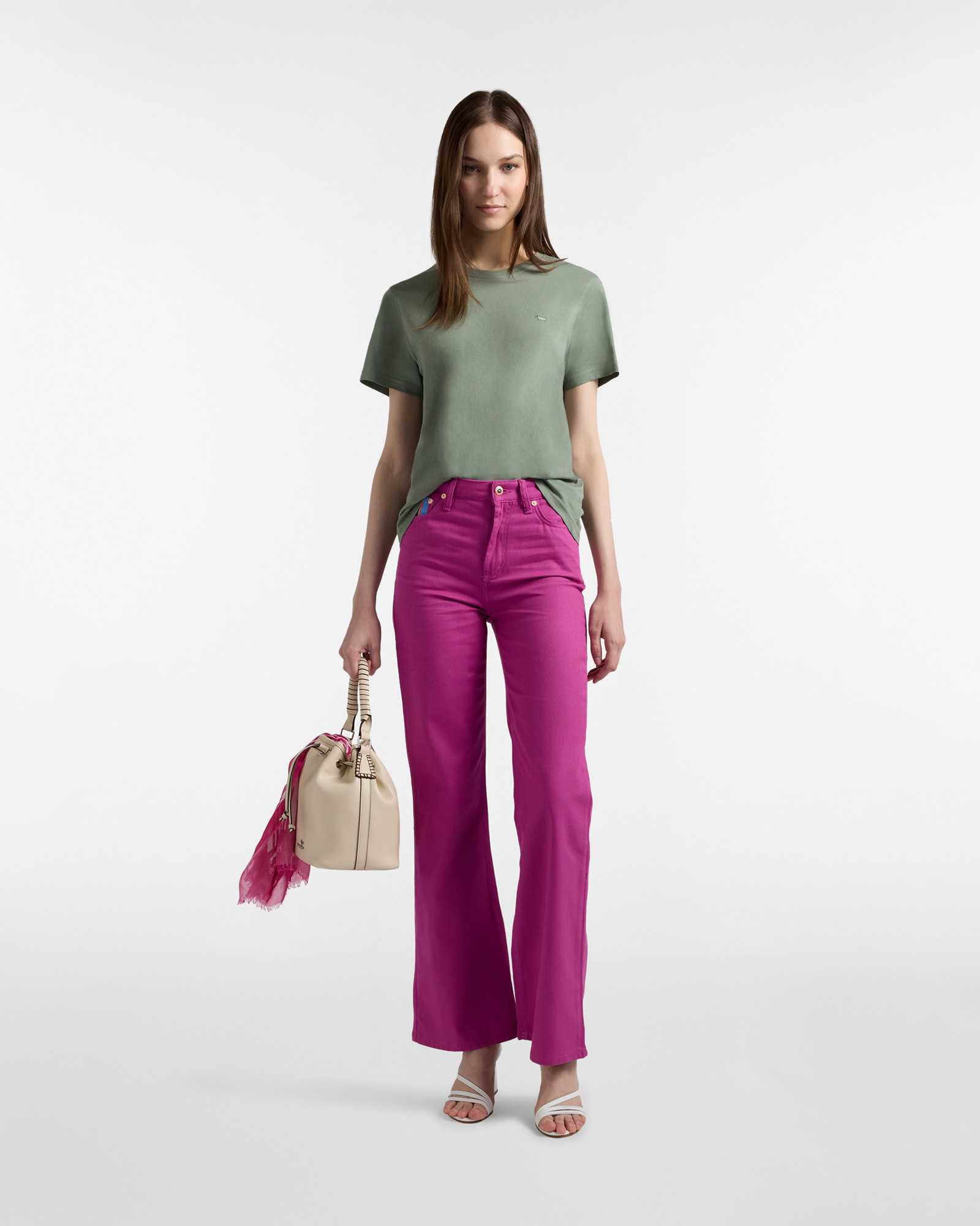 Women's cotton T-shirt, Green, large image number 3