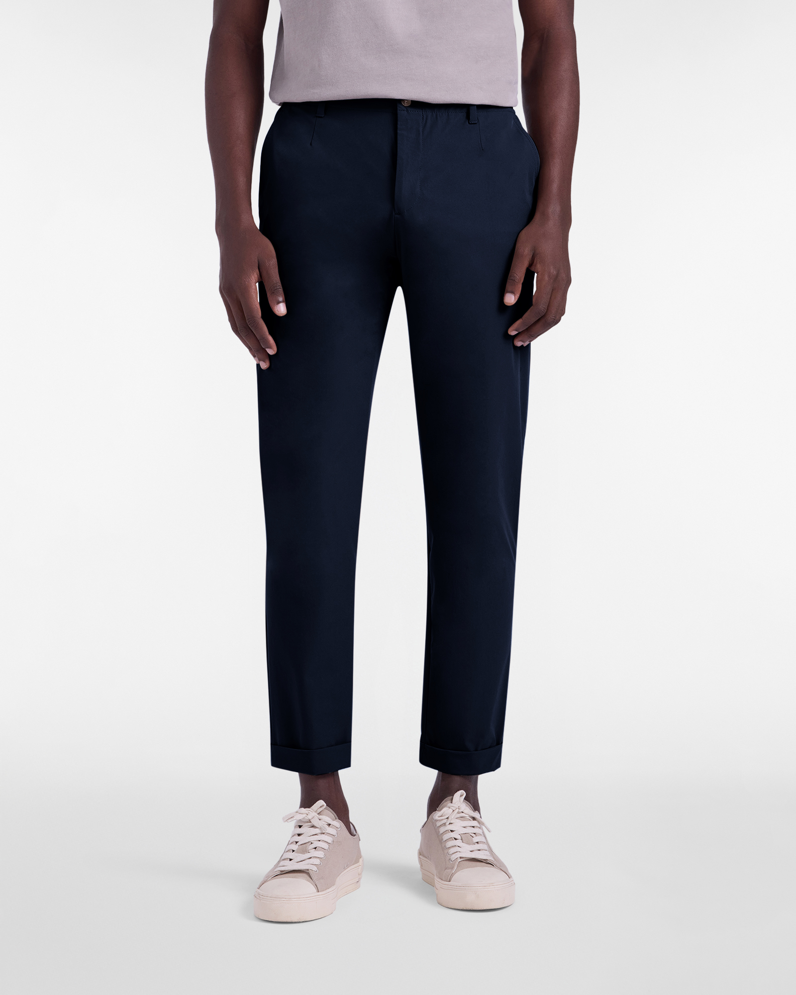 Men's D-Fit chino pants with elasticated waistband