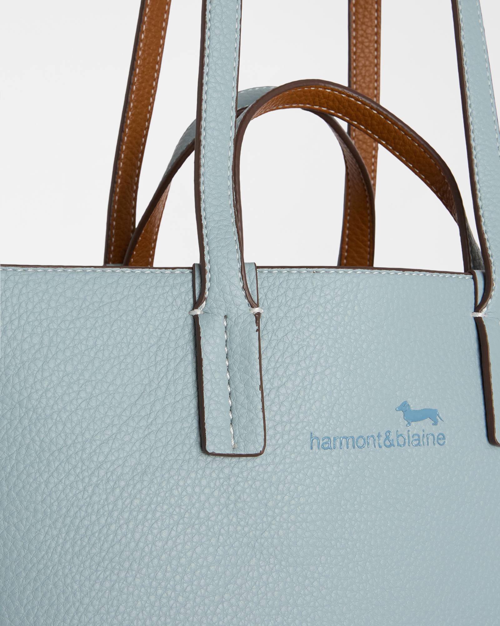 Borsa Shopping Reversibile, Blu, large image number 2