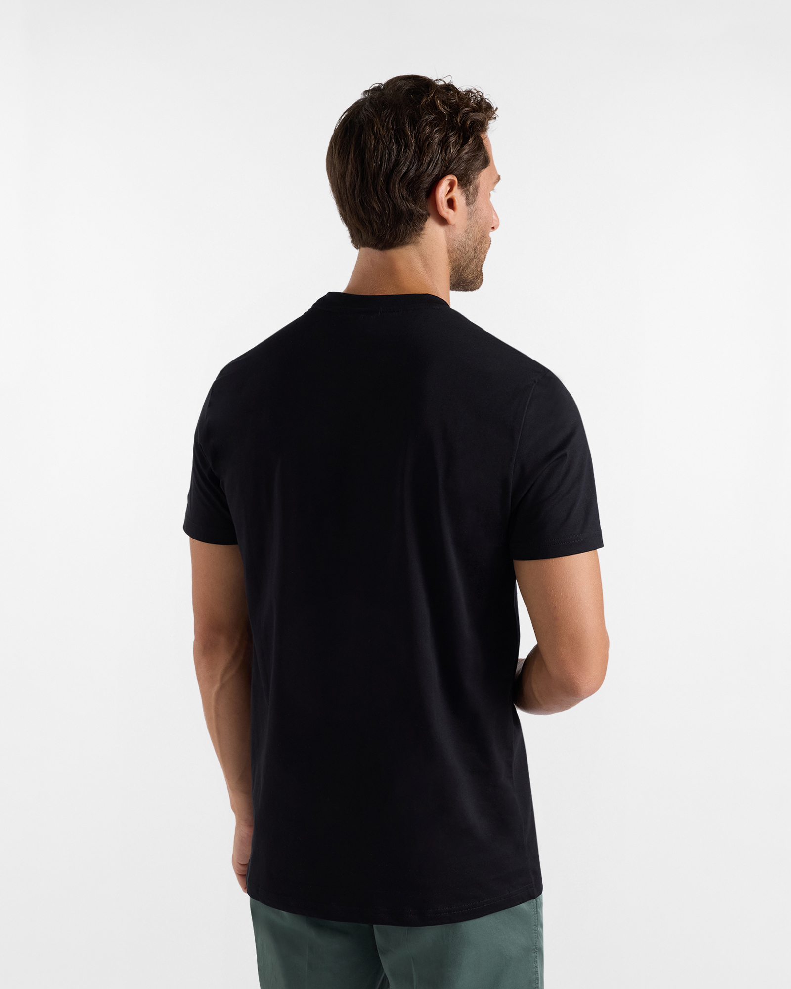 Men's premium cotton T-shirt, Black, large image number 1