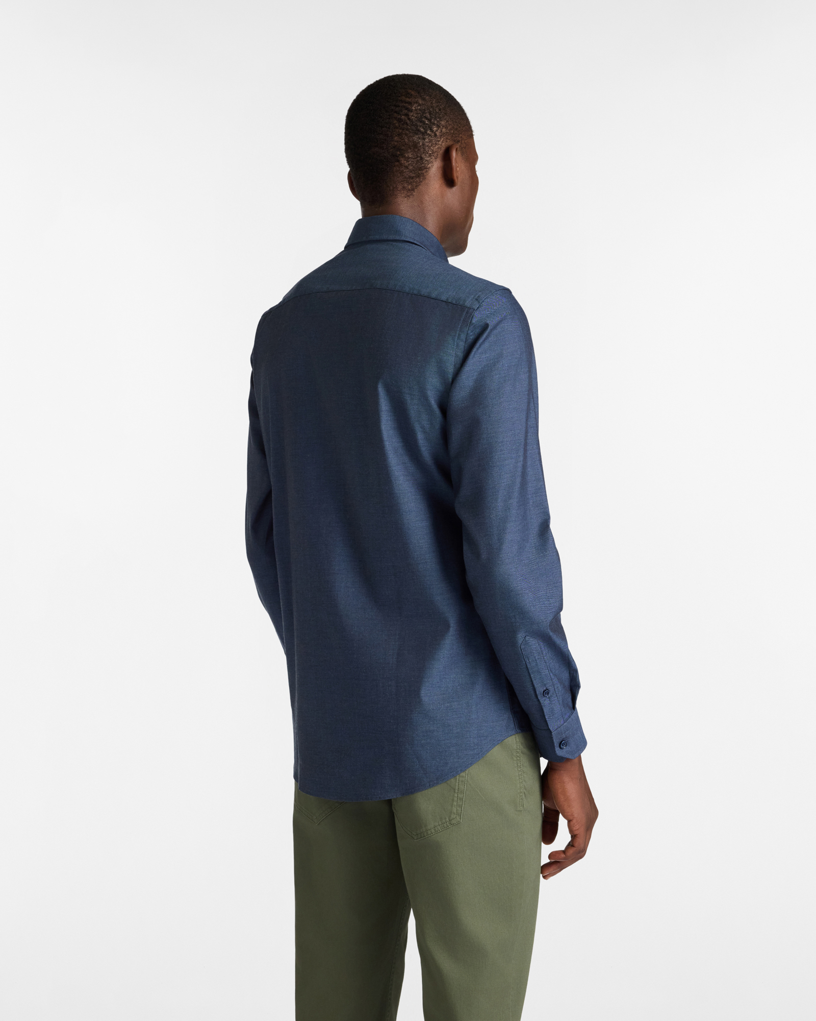 Cotton Shirt with Contrast Interiors