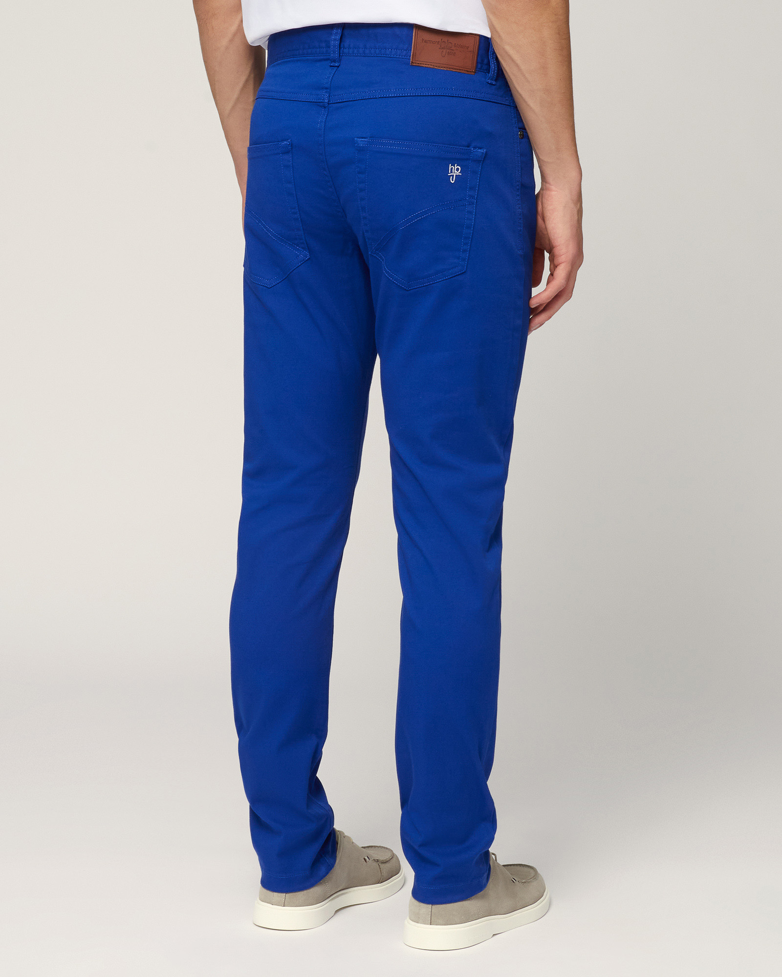 Five-Pocket Twill Pants, Electric Blue, large image number 1