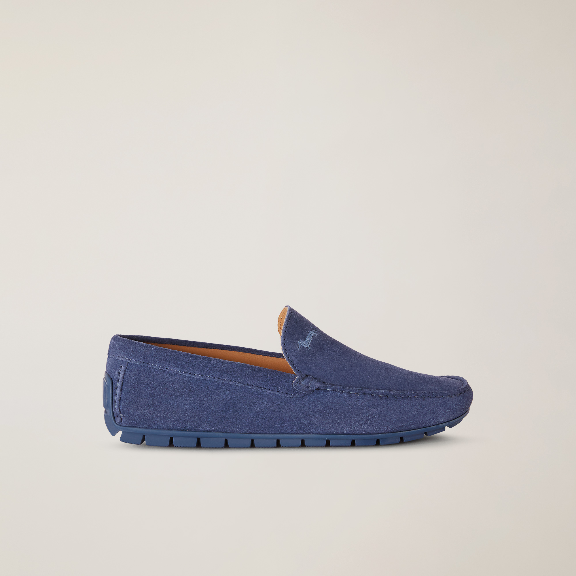 Suede Loafer, Light Blue, large