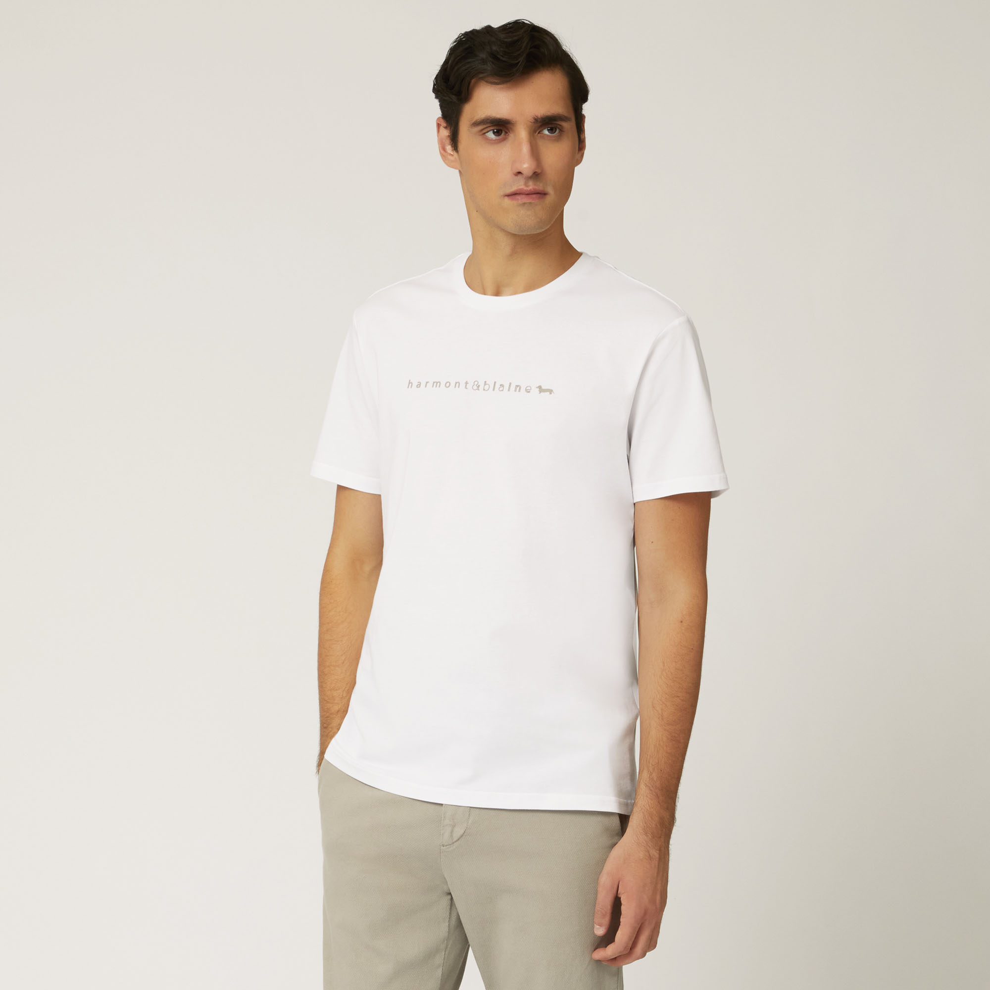 T-Shirt In Cotone Con Lettering E Bassotto 3D