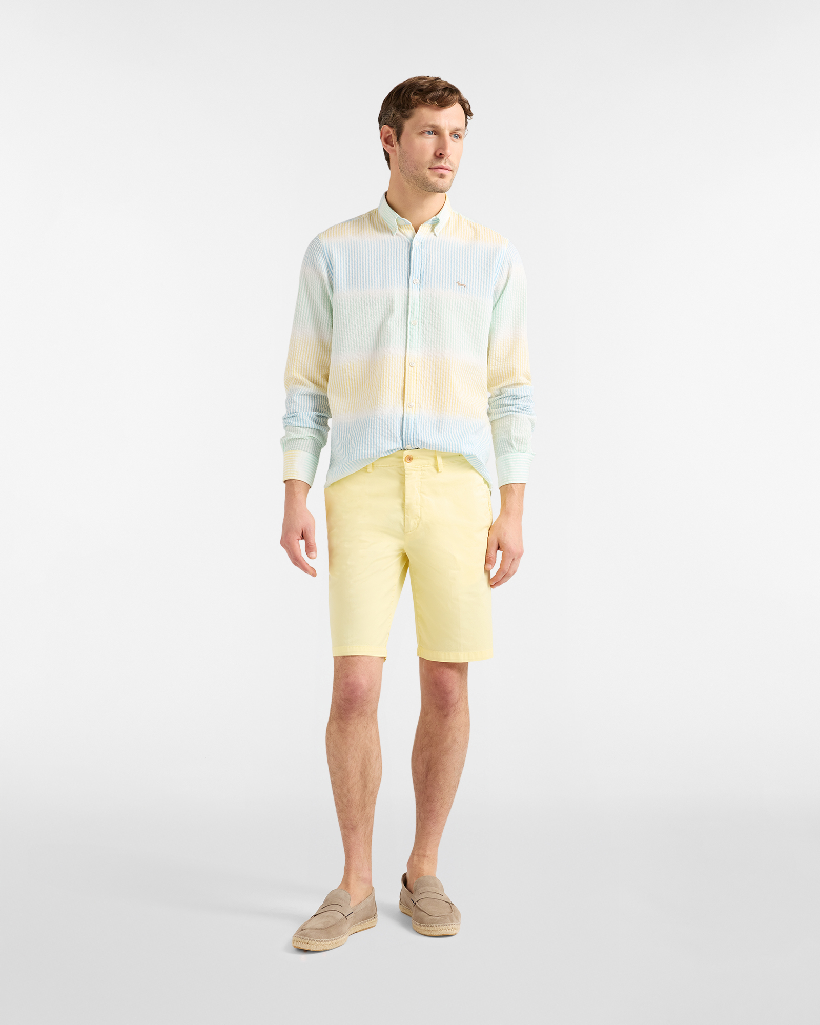 Bermuda Uomo Basic Regular Fit, Giallo, large image number 3