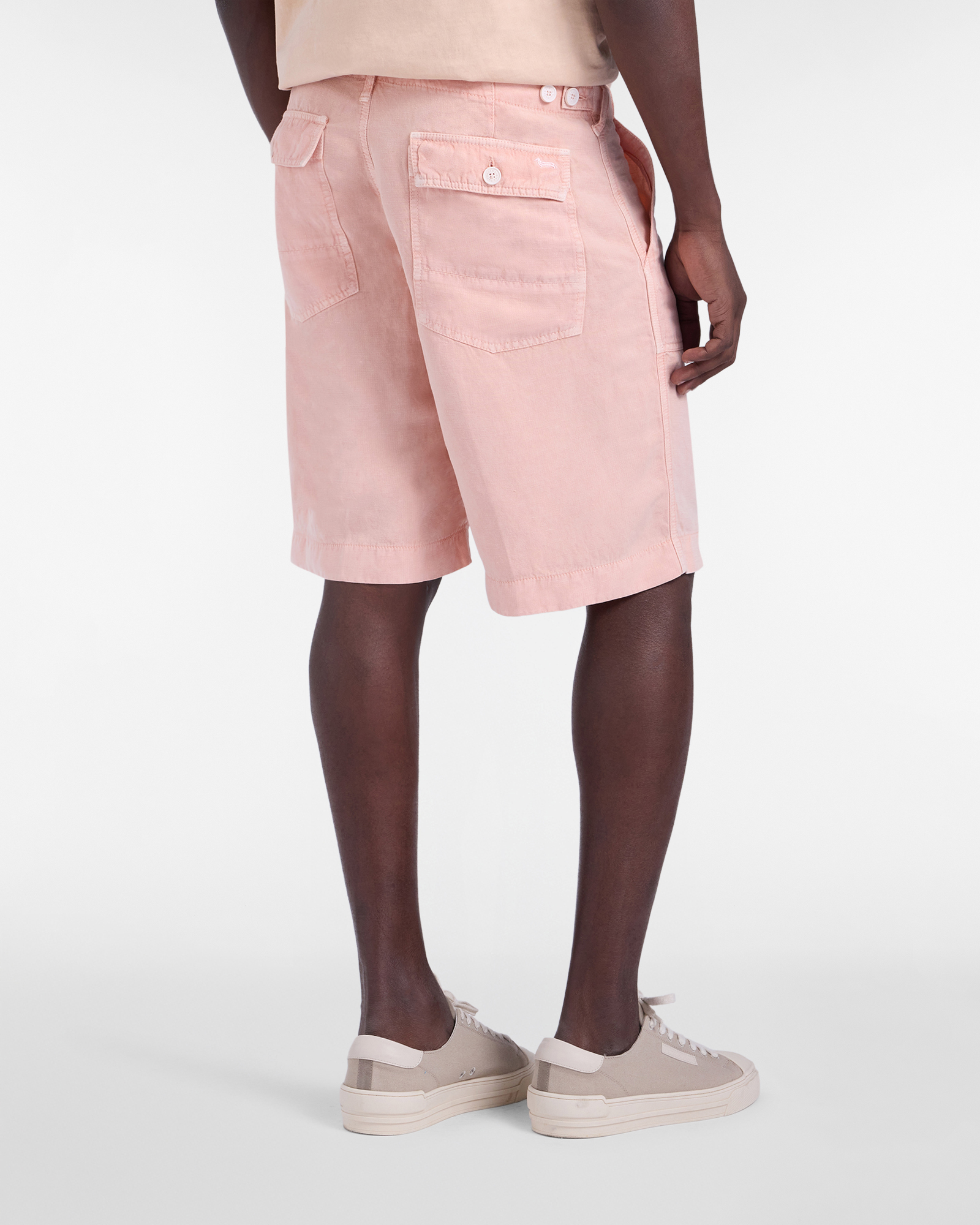 Men's Earth Dye capsule Bermuda shorts with fatigue pocket