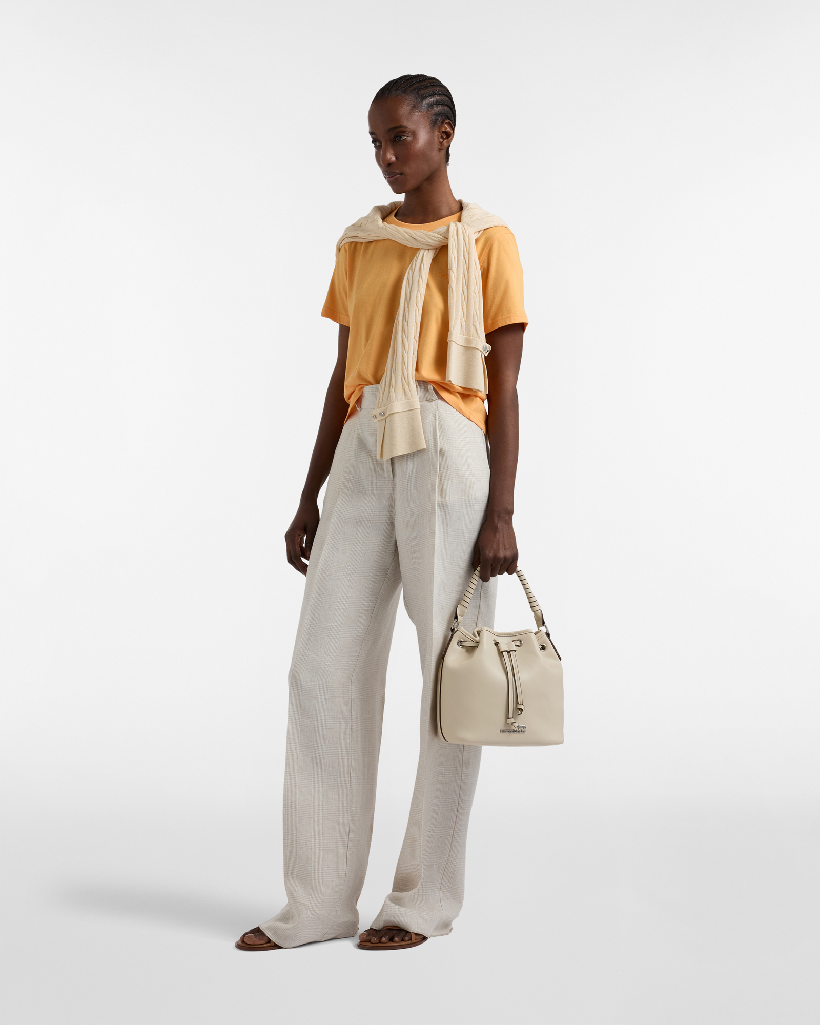 Women's cotton T-shirt, Orange, large image number 3