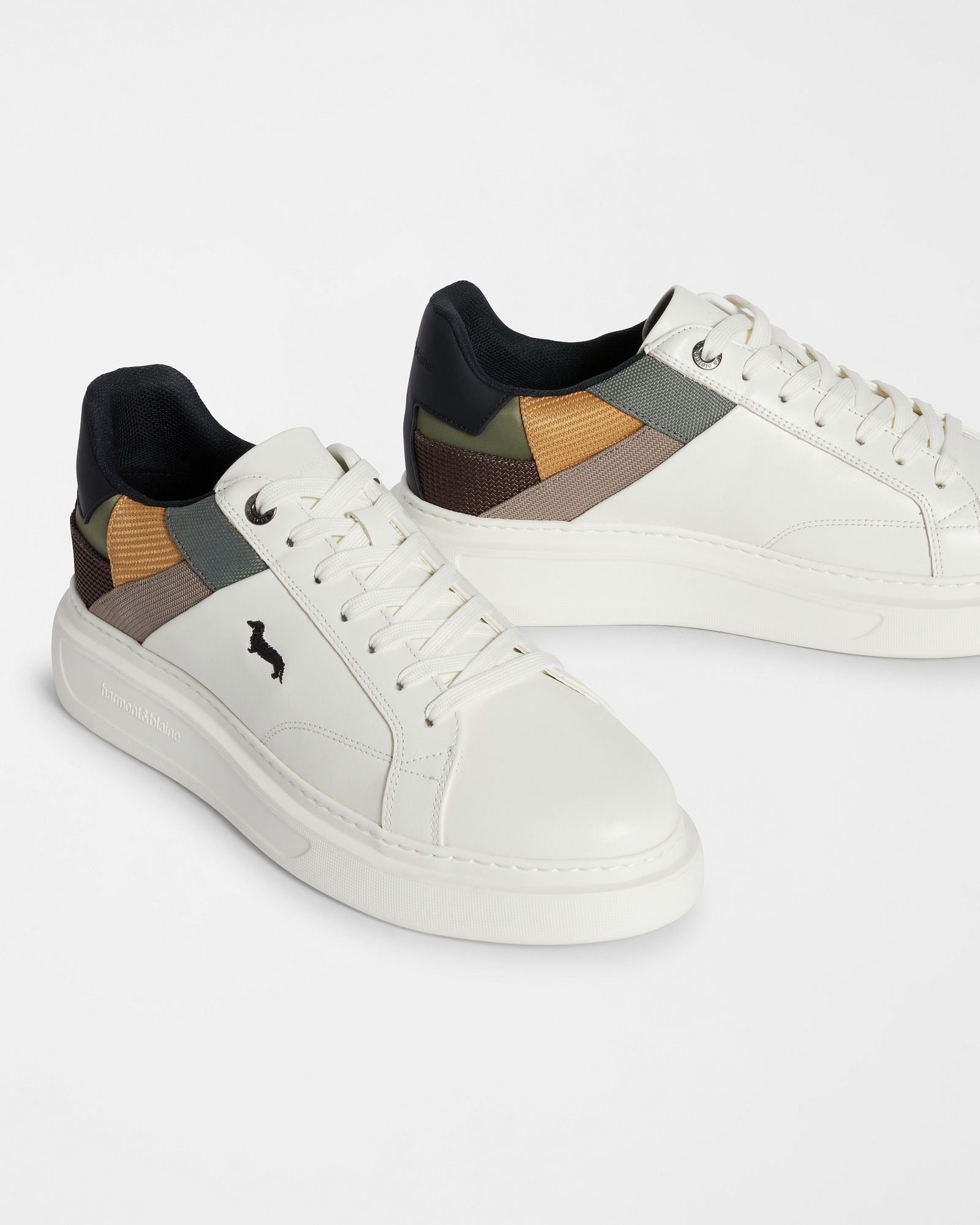 Patchwork effect sneakers, Gray, large image number 3