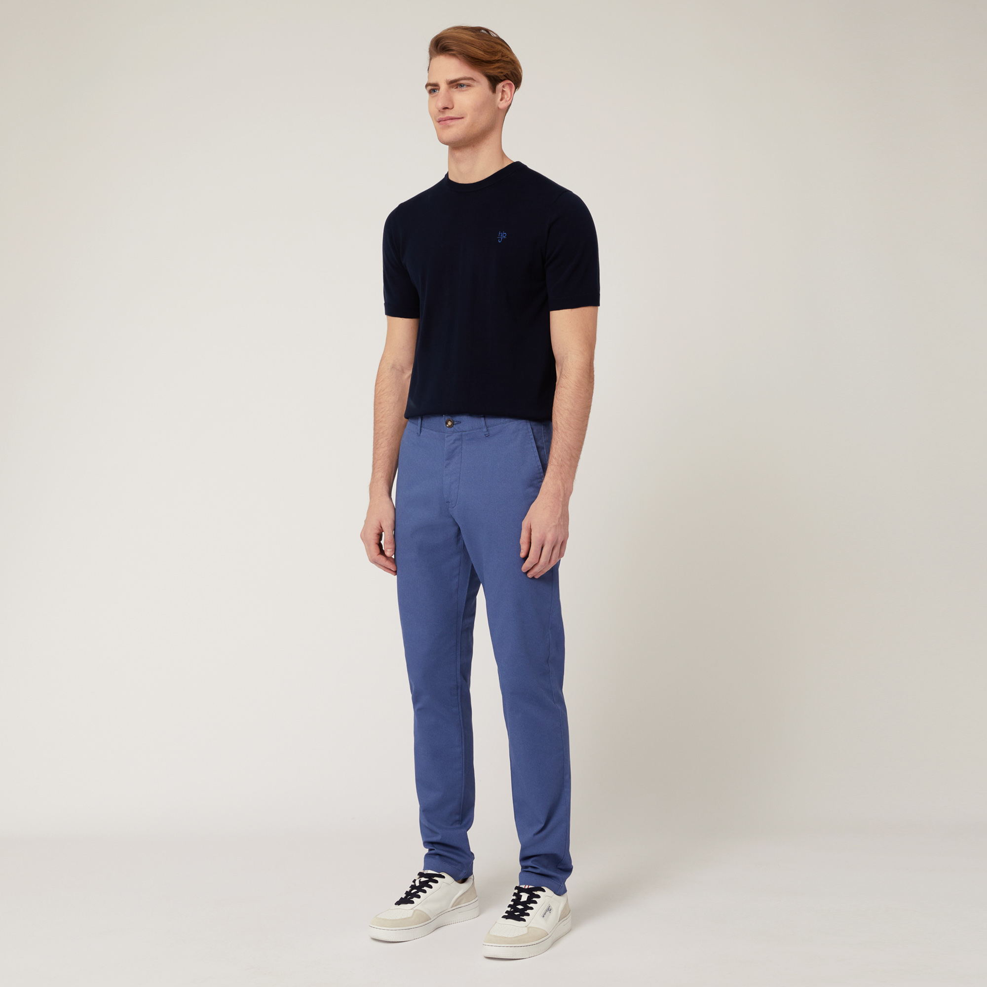 Pantaloni Chino Narrow Fit, Blu, large image number 3