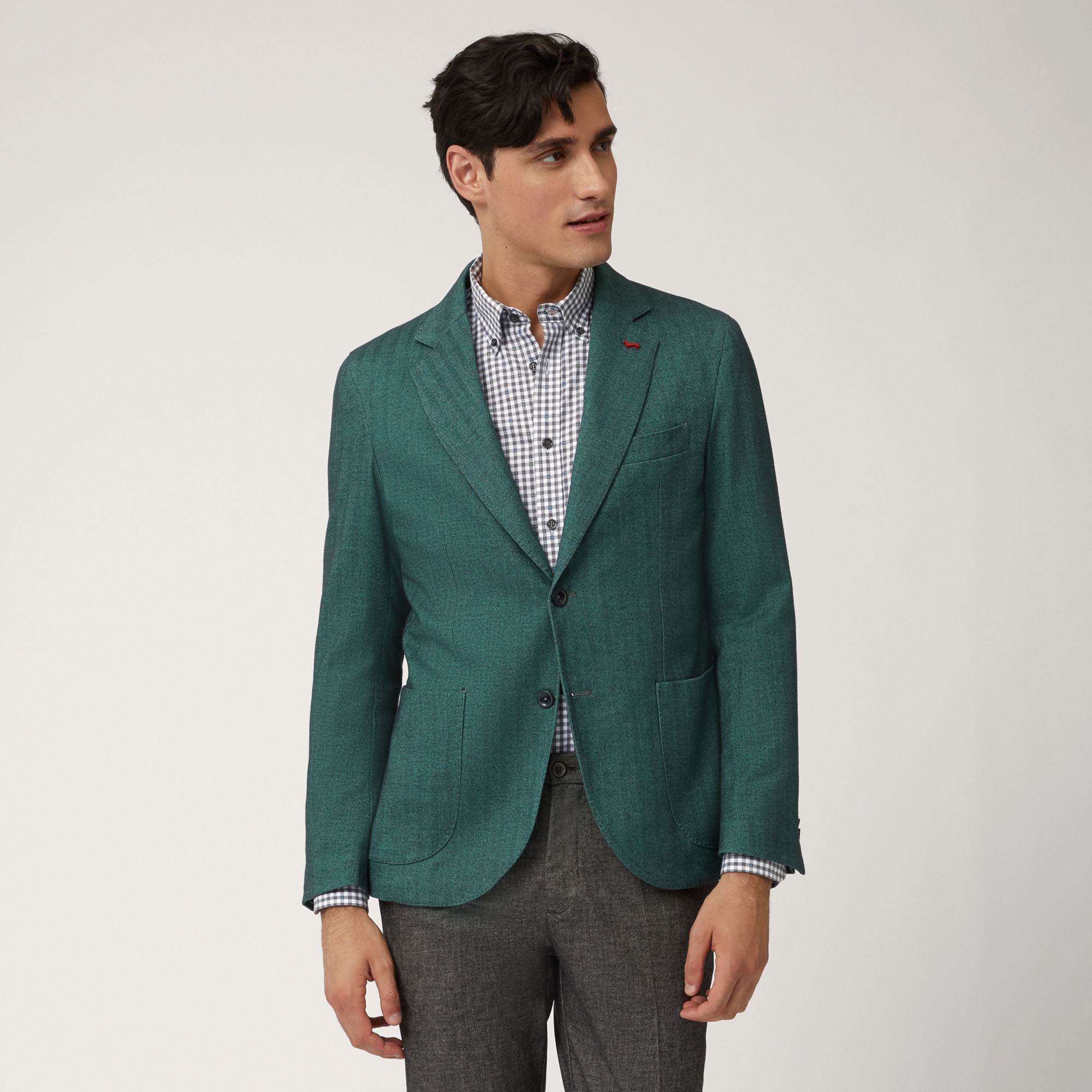 Woven Cotton Blazer