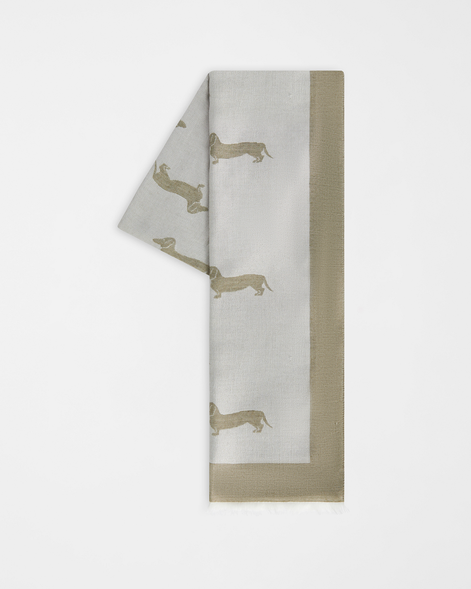 Light Scarf with All-Over Dachshunds