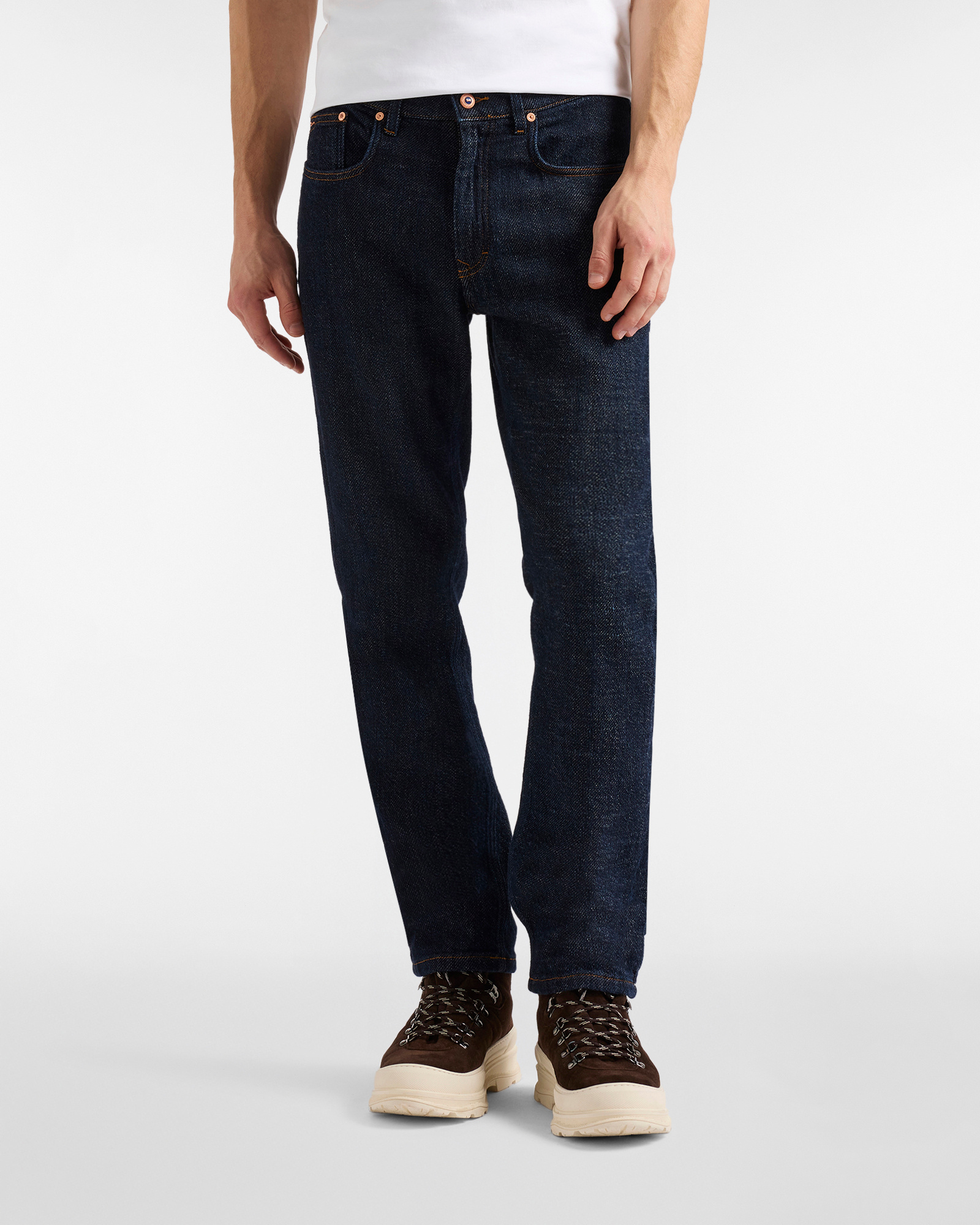 Cortina a Colori faux denim trousers