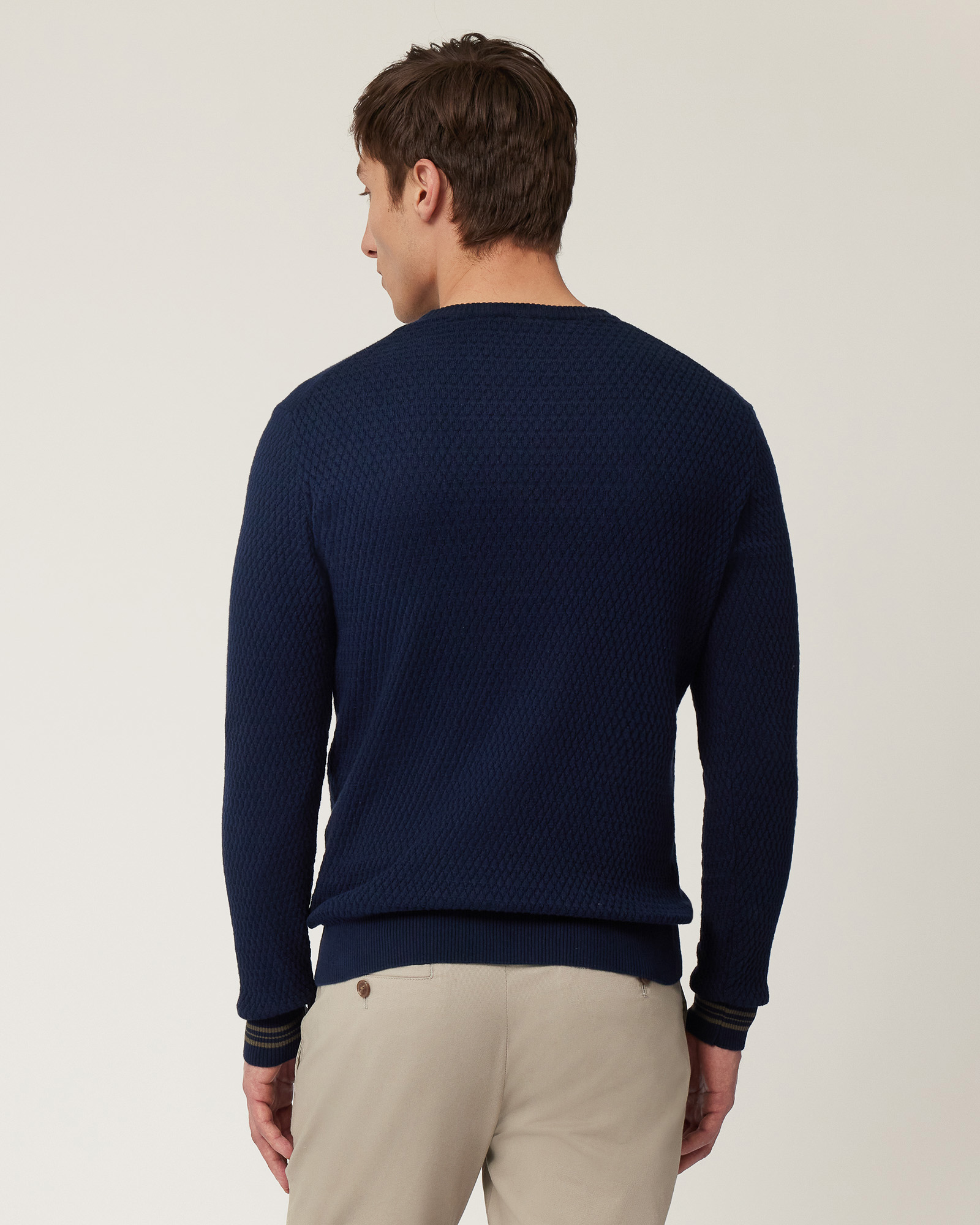 Pullover with Dachshund Embroidery, Navy Blue, large image number 1